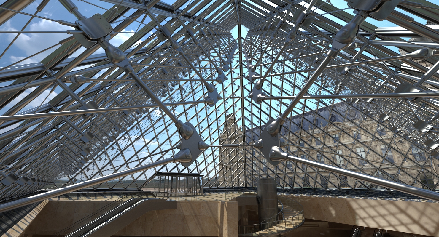 3D model Louvre