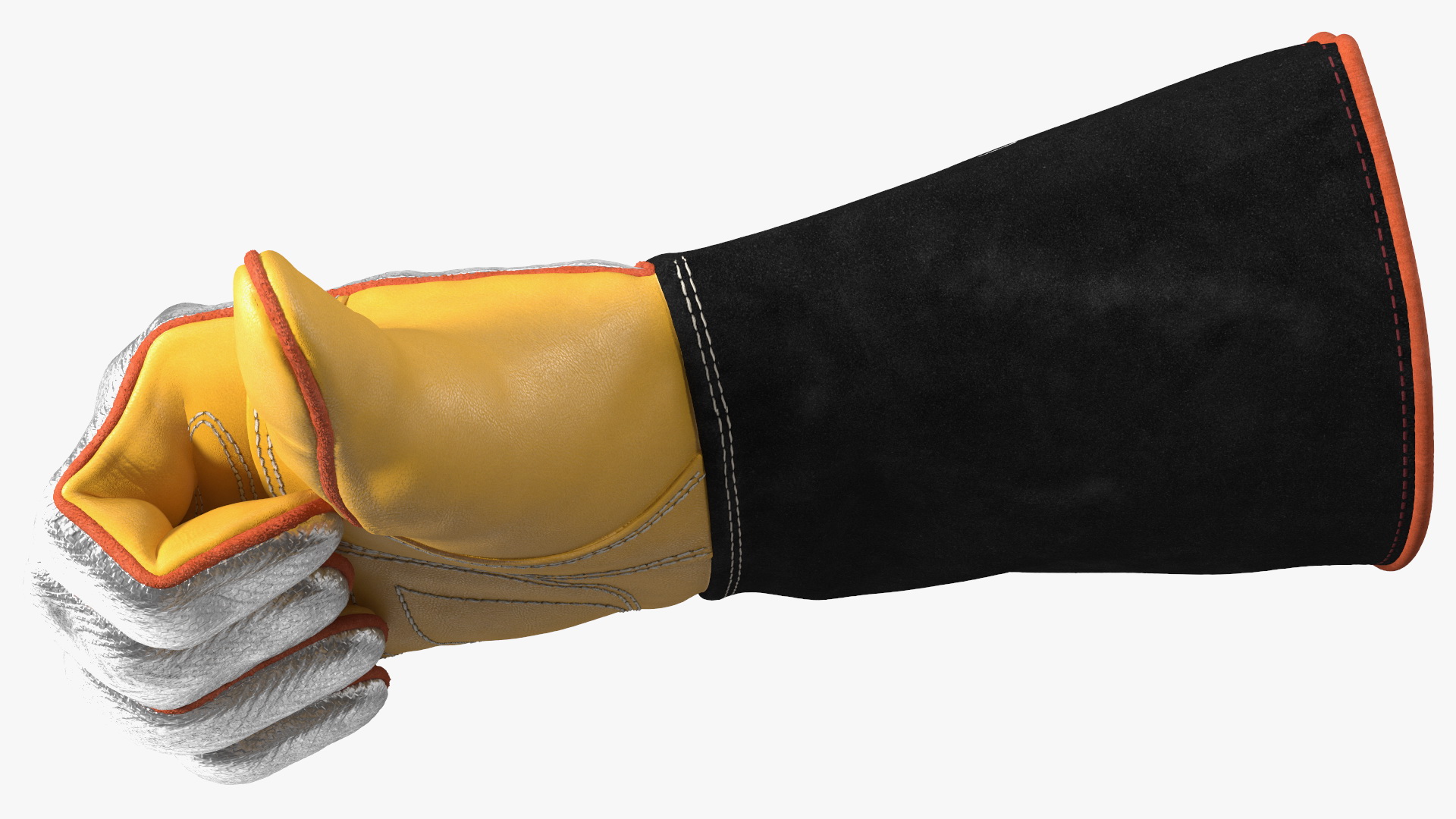 3D model Lincoln Electric Reflective Welding Gloves Thumbs Up Gesture