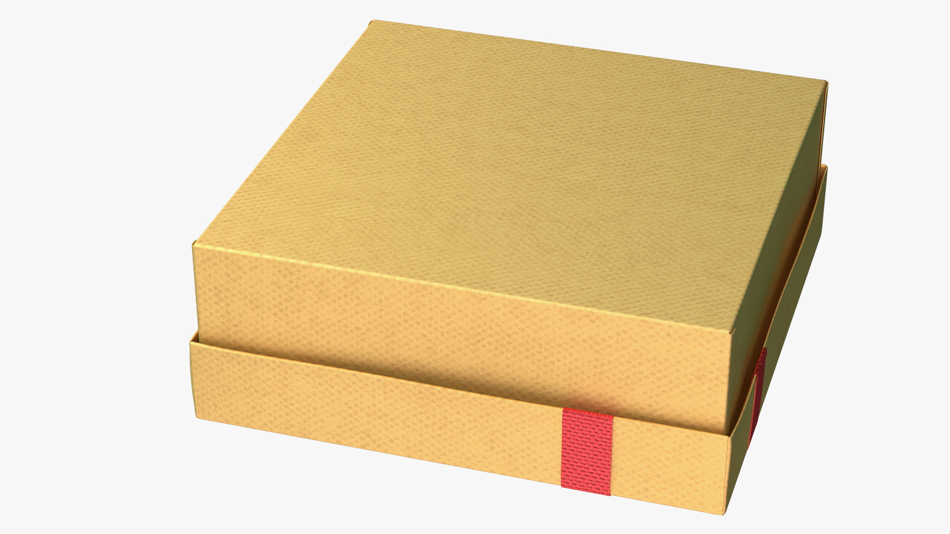 3D Wrapped Gift Box with Ribbon model