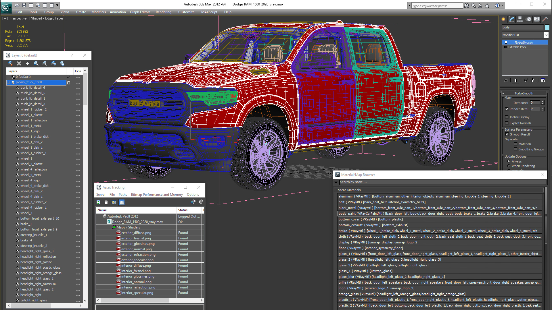 Dodge RAM 1500 2020 3D model