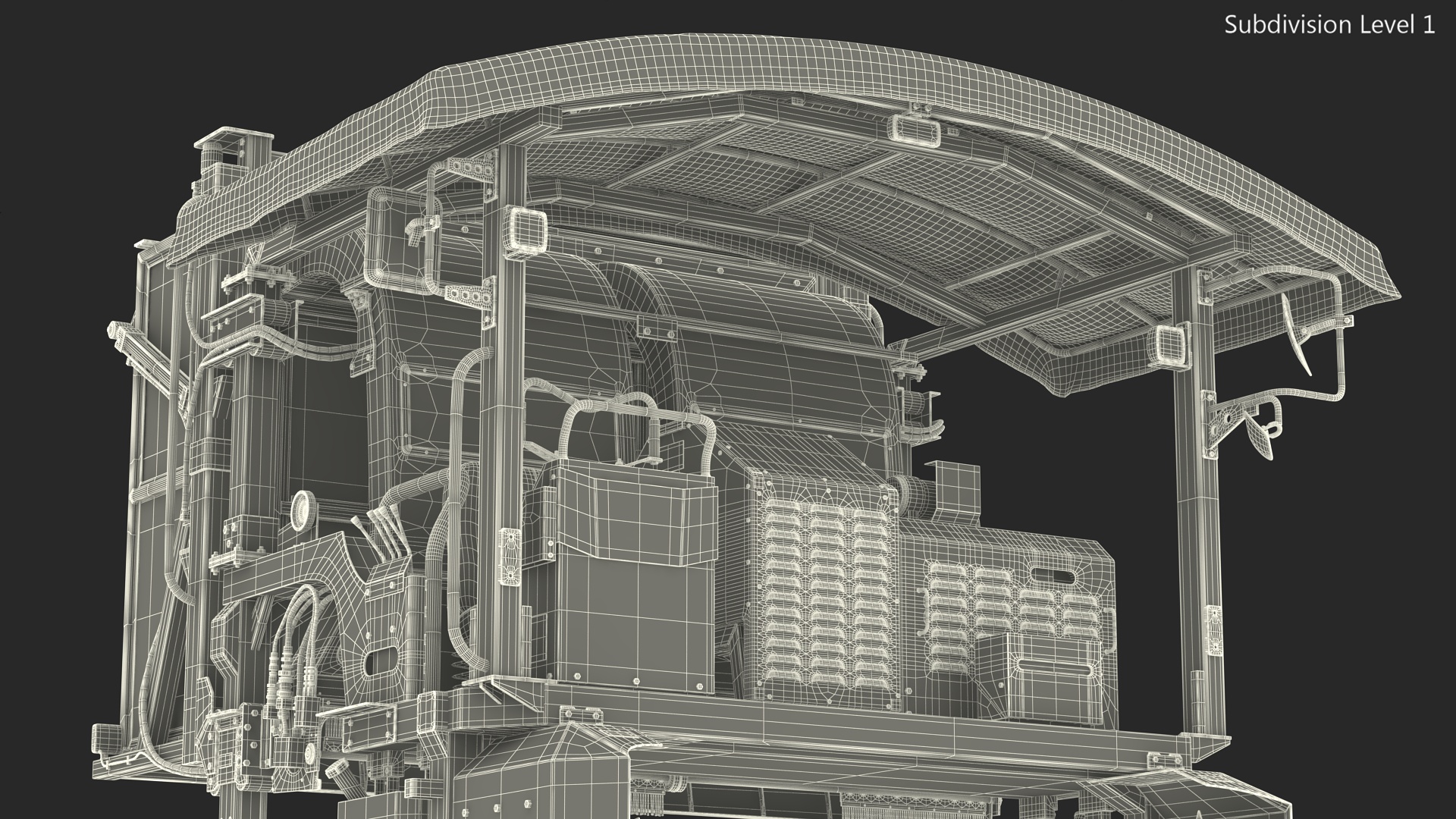 Ochiai OHC-W Tea Harvester Used Rigged for Maya 3D