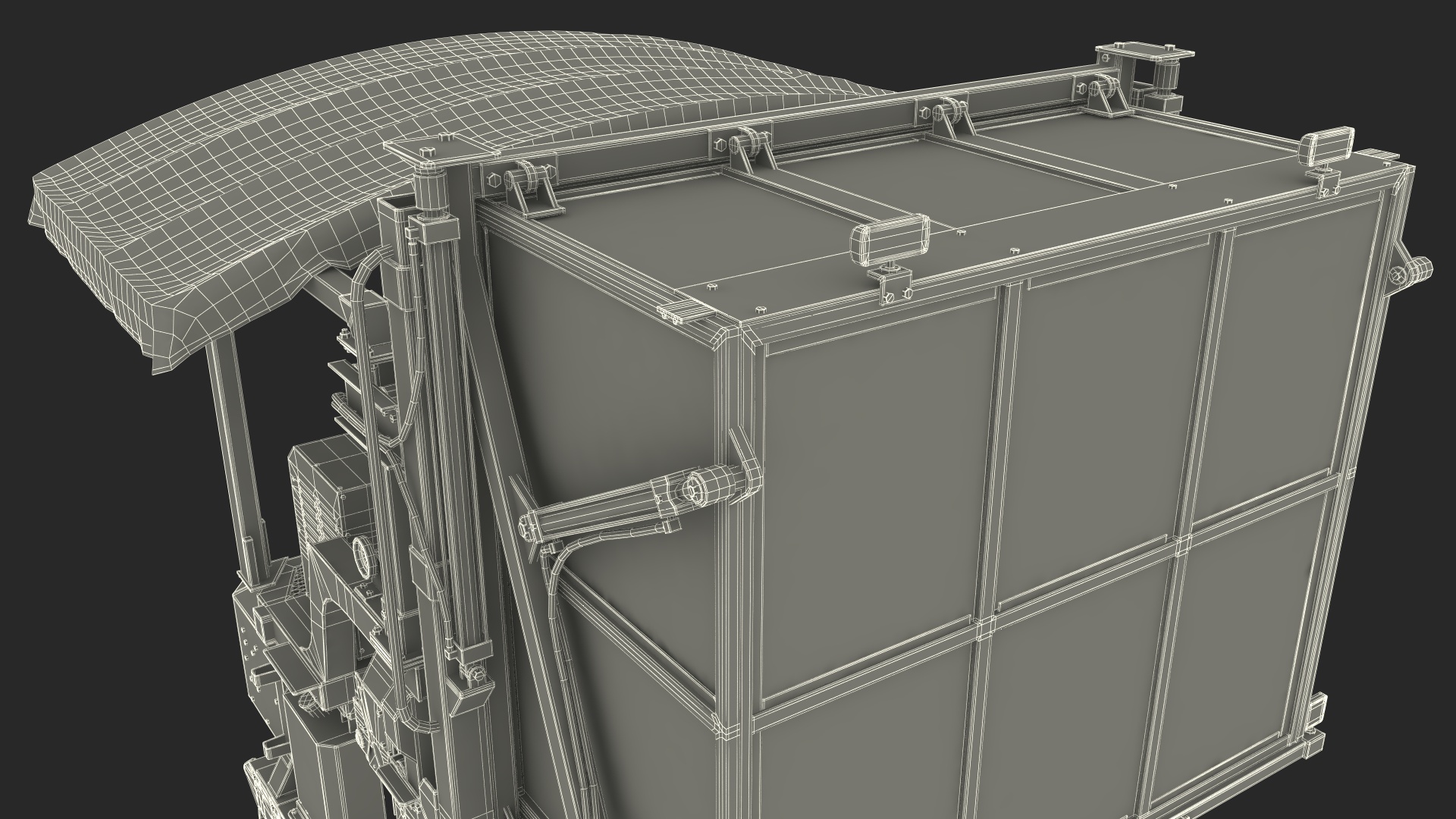 Ochiai OHC-W Tea Harvester Used Rigged for Maya 3D