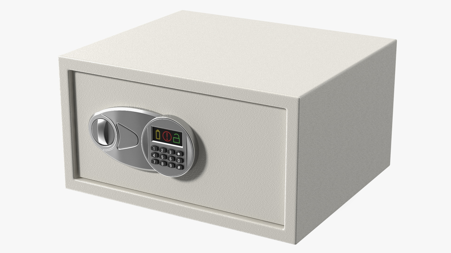 3D Digital safe white model