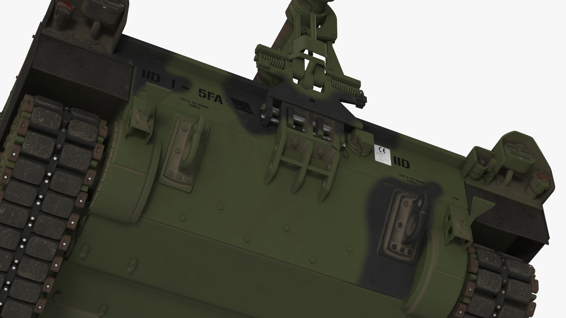 3D M109 Paladin Howitzer Camouflage Color model