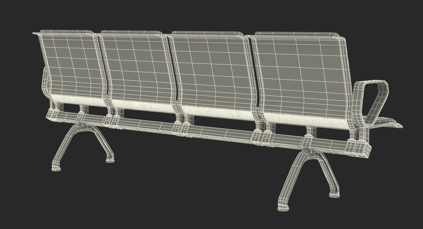 3D model Public Waiting Seats