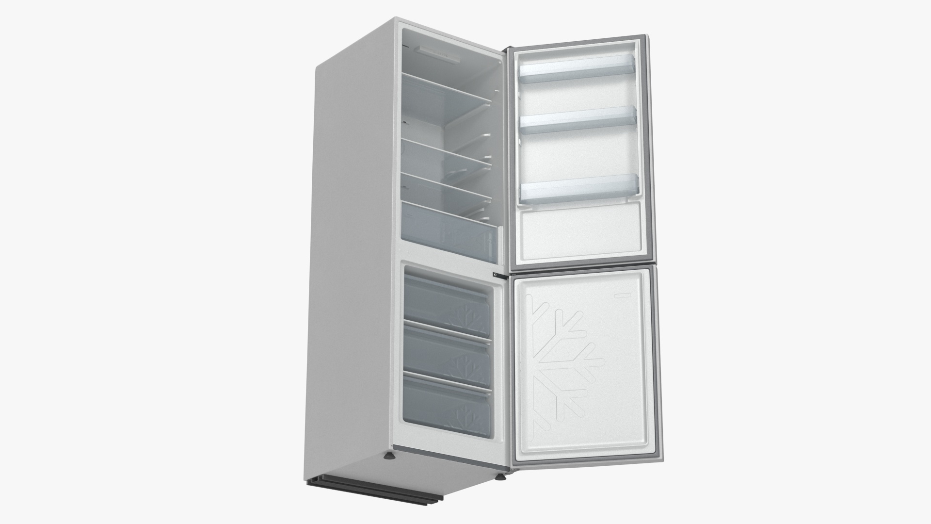 Fridge Candy CCRN 6180S Open Door White 3D model