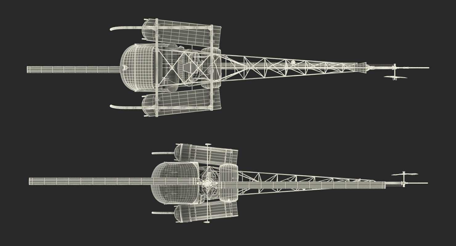 3D Bell H 13 Sioux United States Army Rigged