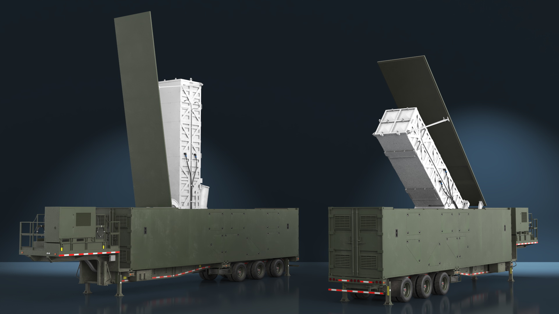 3D US Army Typhon Missile Launcher Rigged model