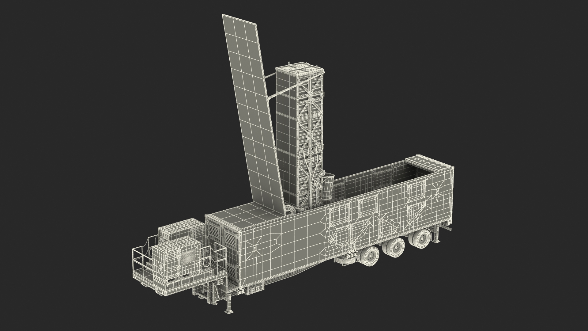 3D US Army Typhon Missile Launcher Rigged model