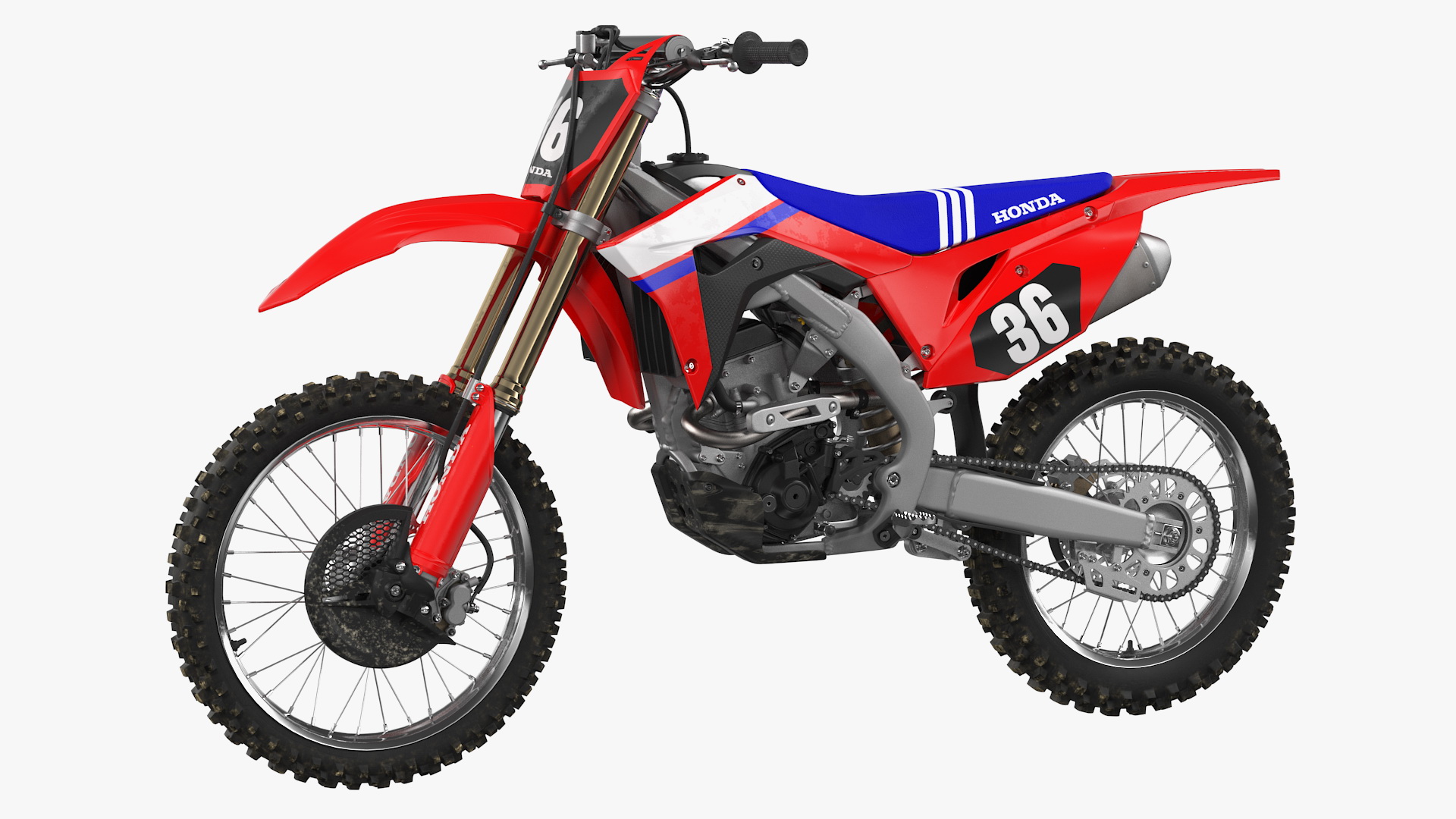 3D model Motocross Bike Honda CRF250R 2018 Rigged