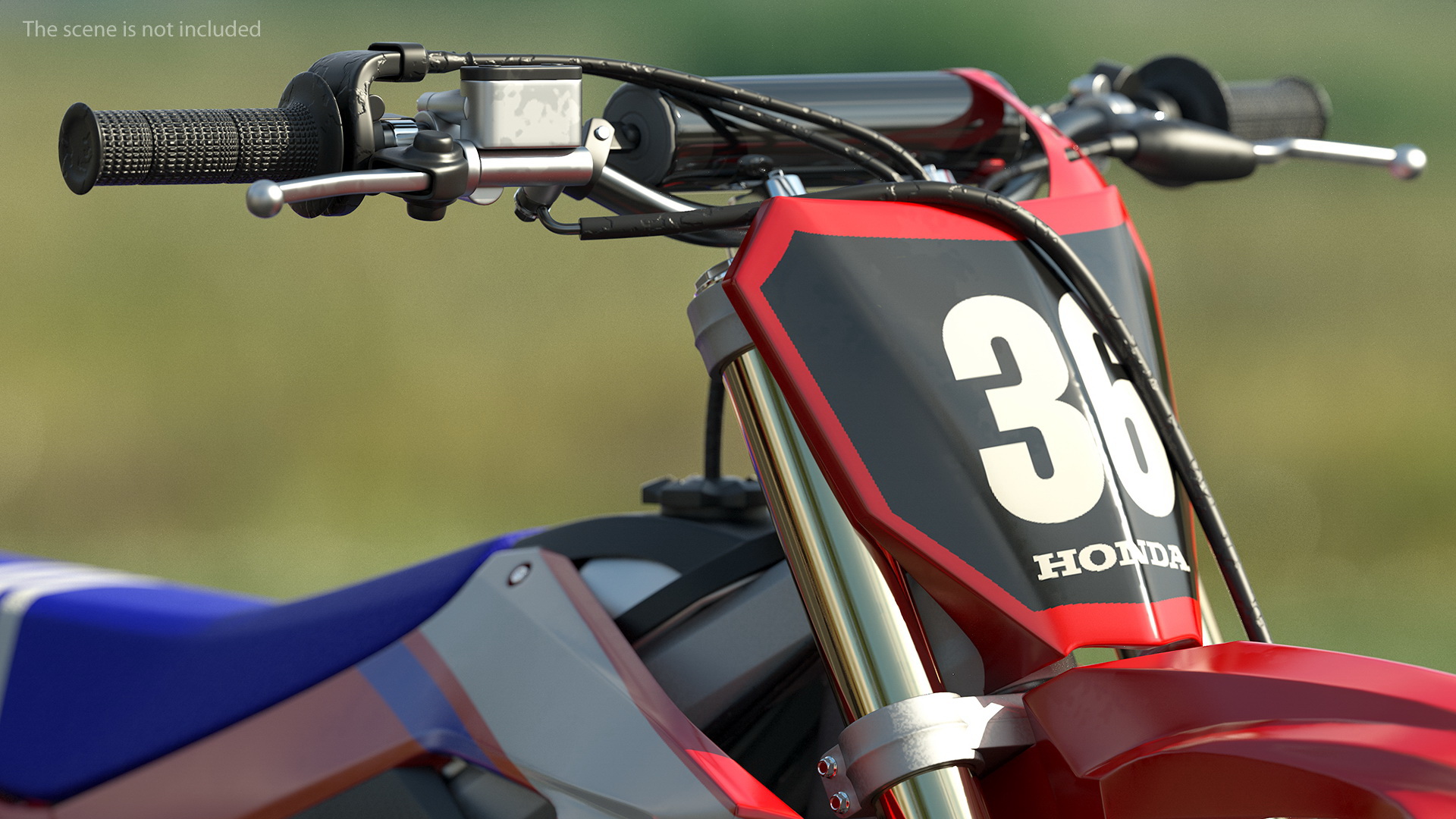 3D model Motocross Bike Honda CRF250R 2018 Rigged