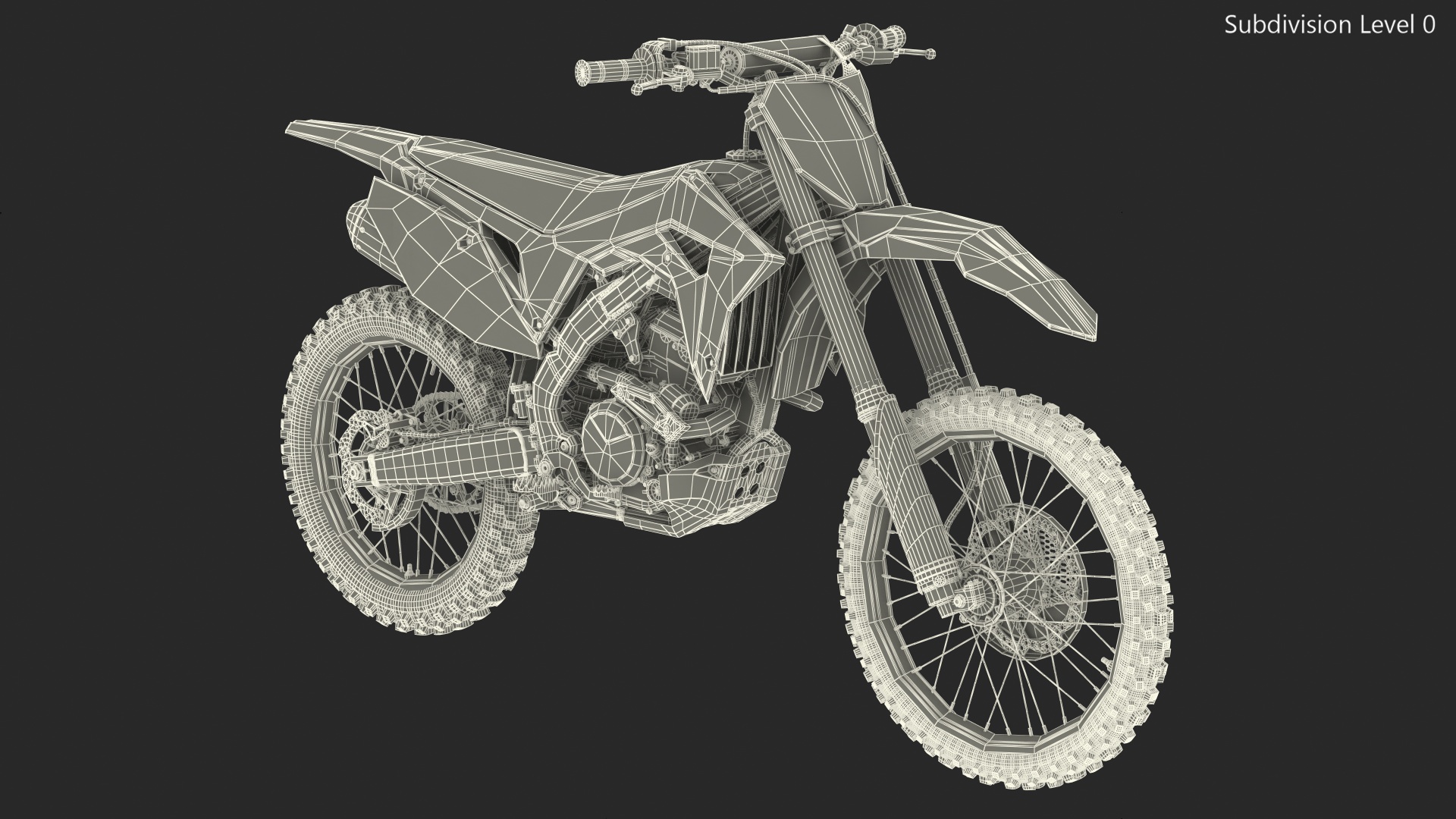 3D model Motocross Bike Honda CRF250R 2018 Rigged