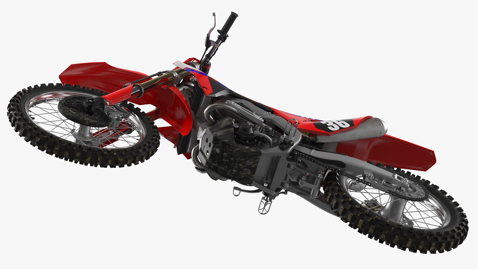 3D model Motocross Bike Honda CRF250R 2018 Rigged