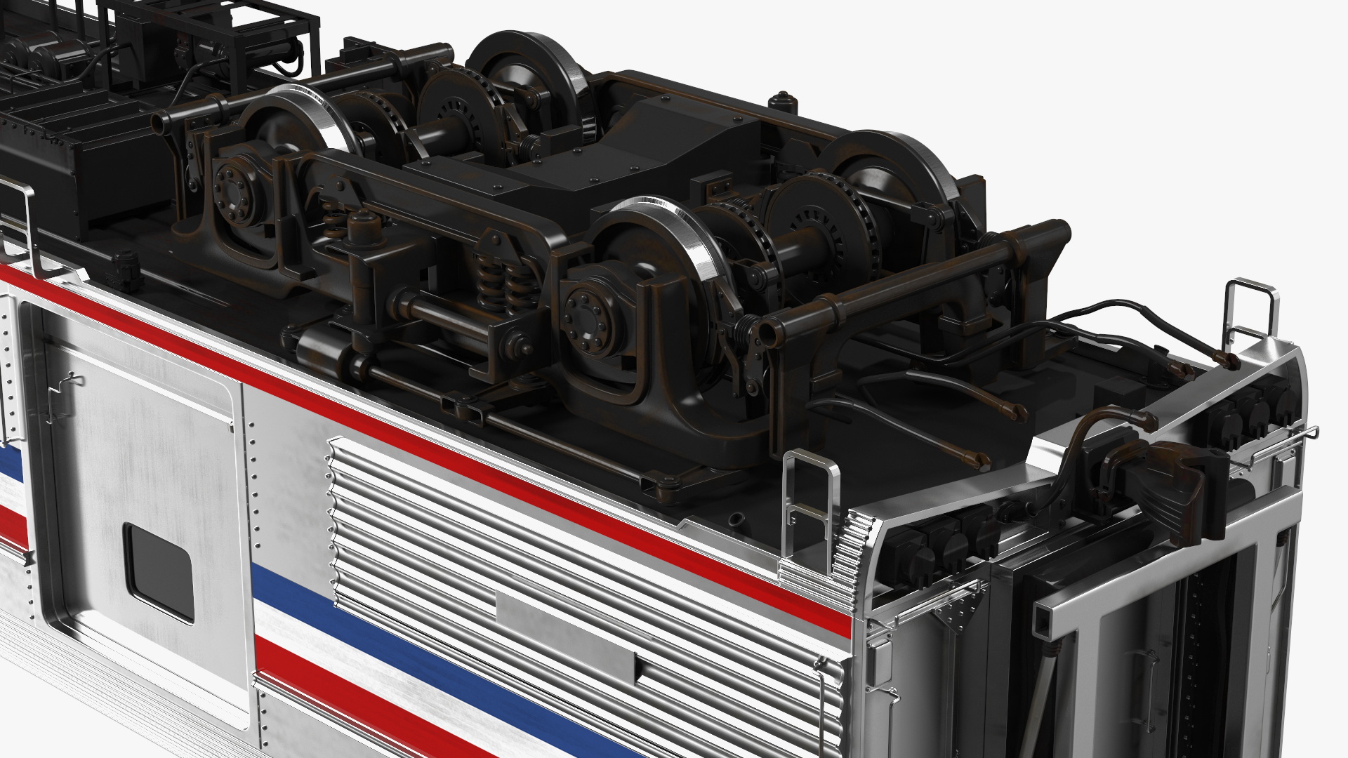 3D Amtrak Baggage Car model