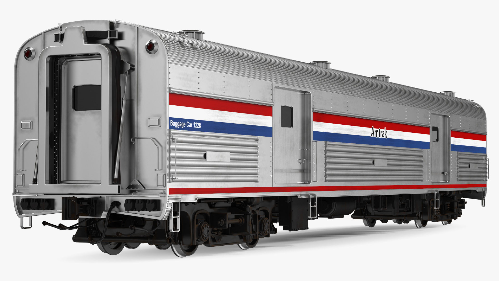 3D Amtrak Baggage Car model