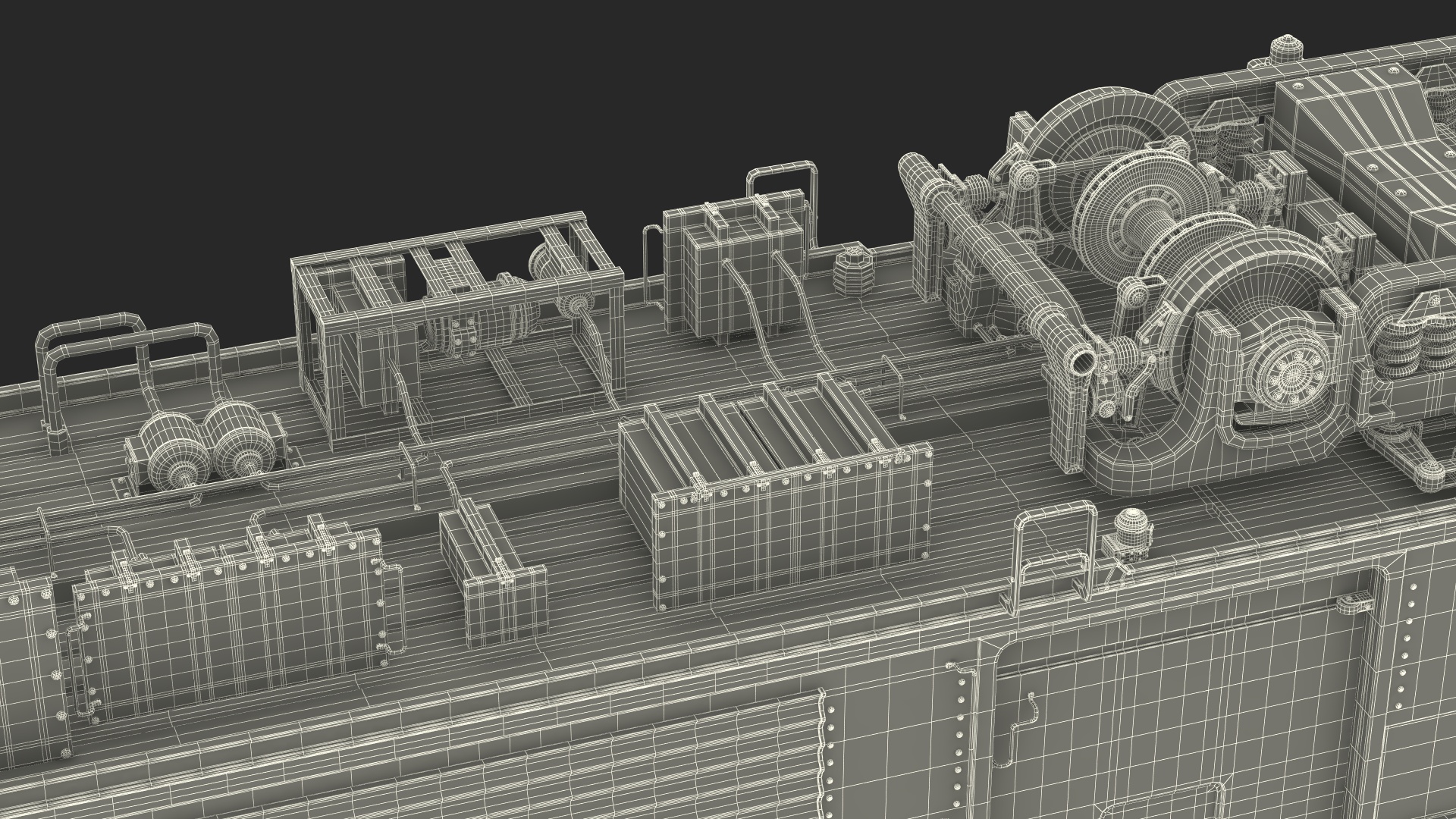 3D Amtrak Baggage Car model