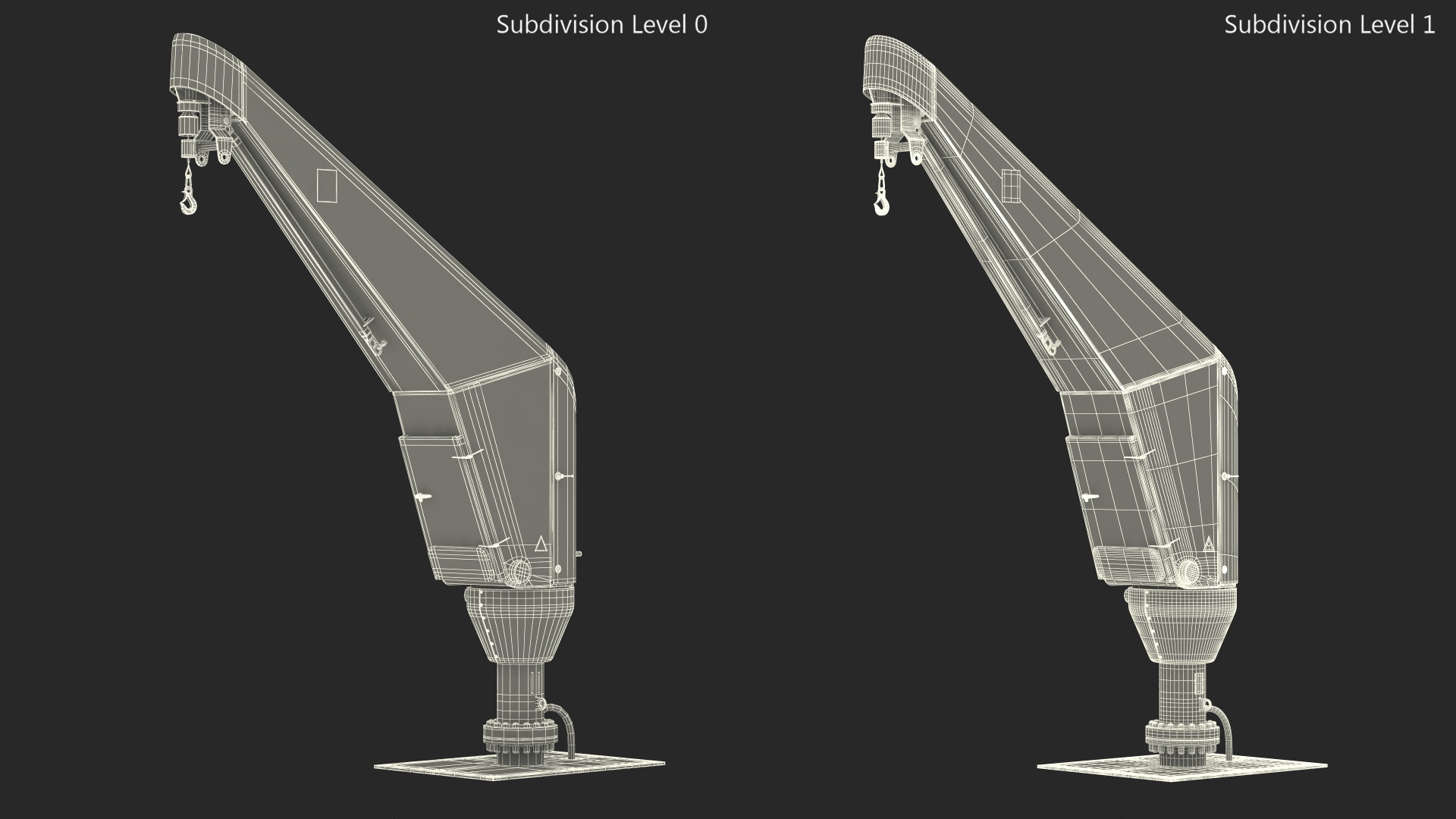 3D Seasight Davits Crane for Wind Farms