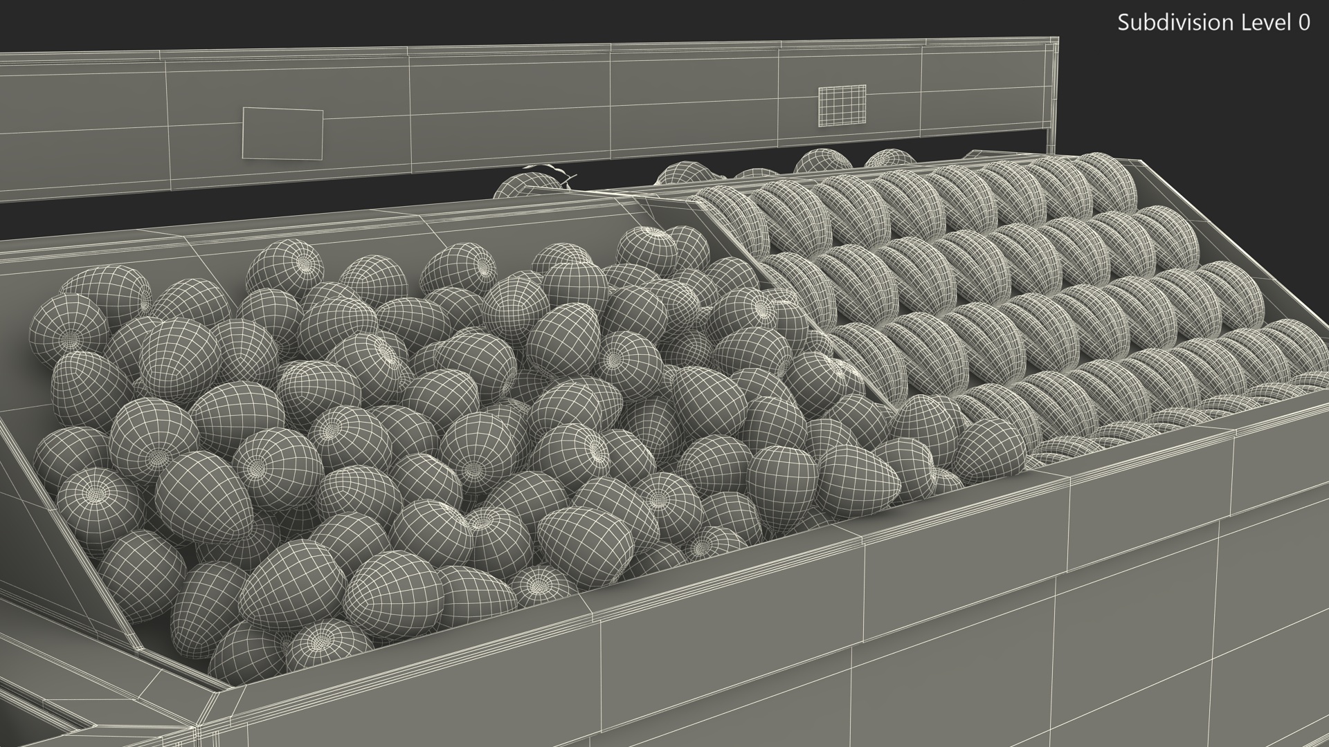 Fresh Fruit Counter 3D model