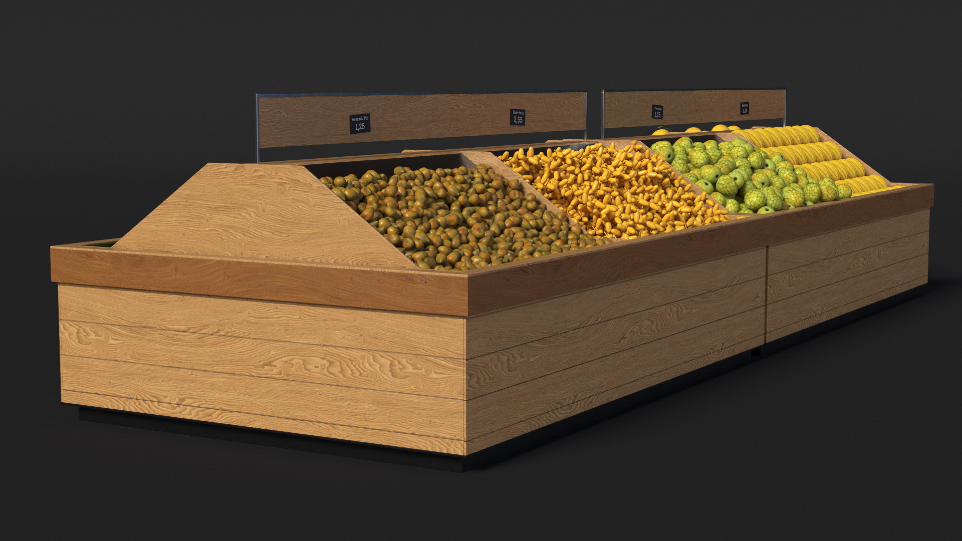 Fresh Fruit Counter 3D model