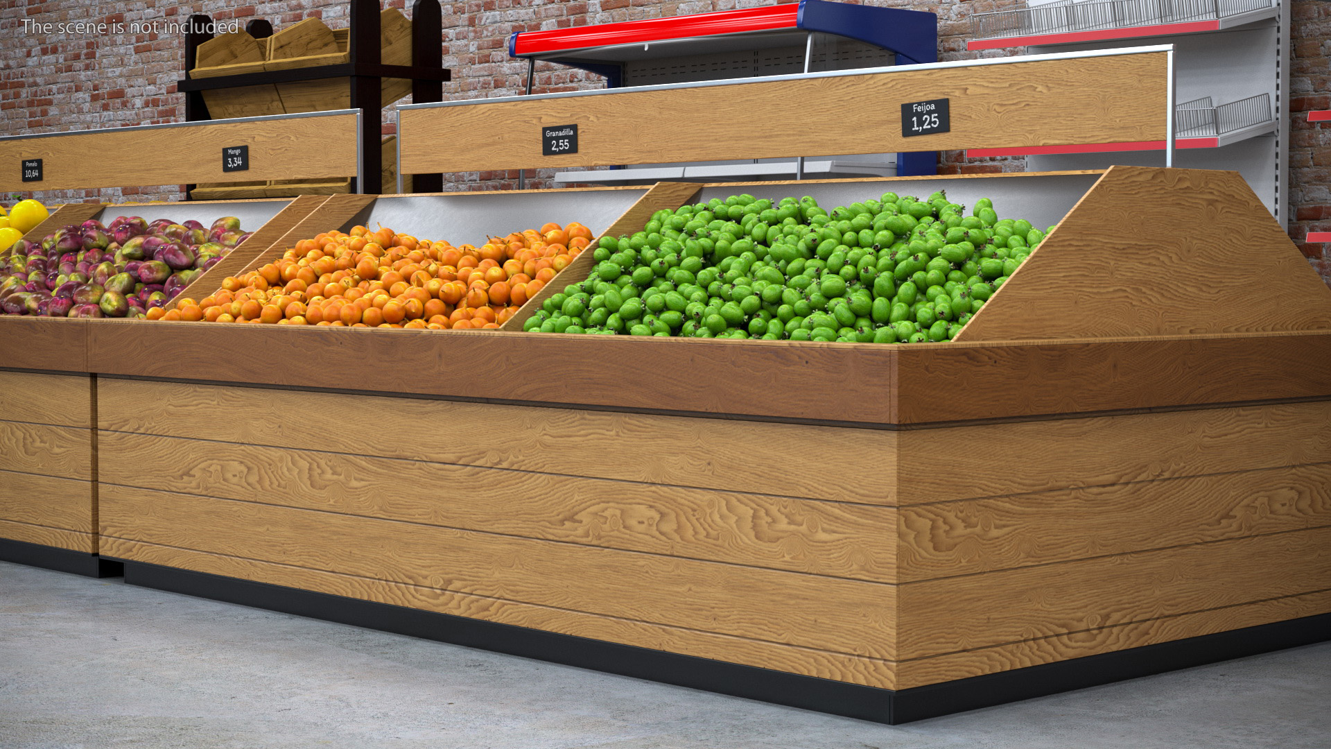 Fresh Fruit Counter 3D model