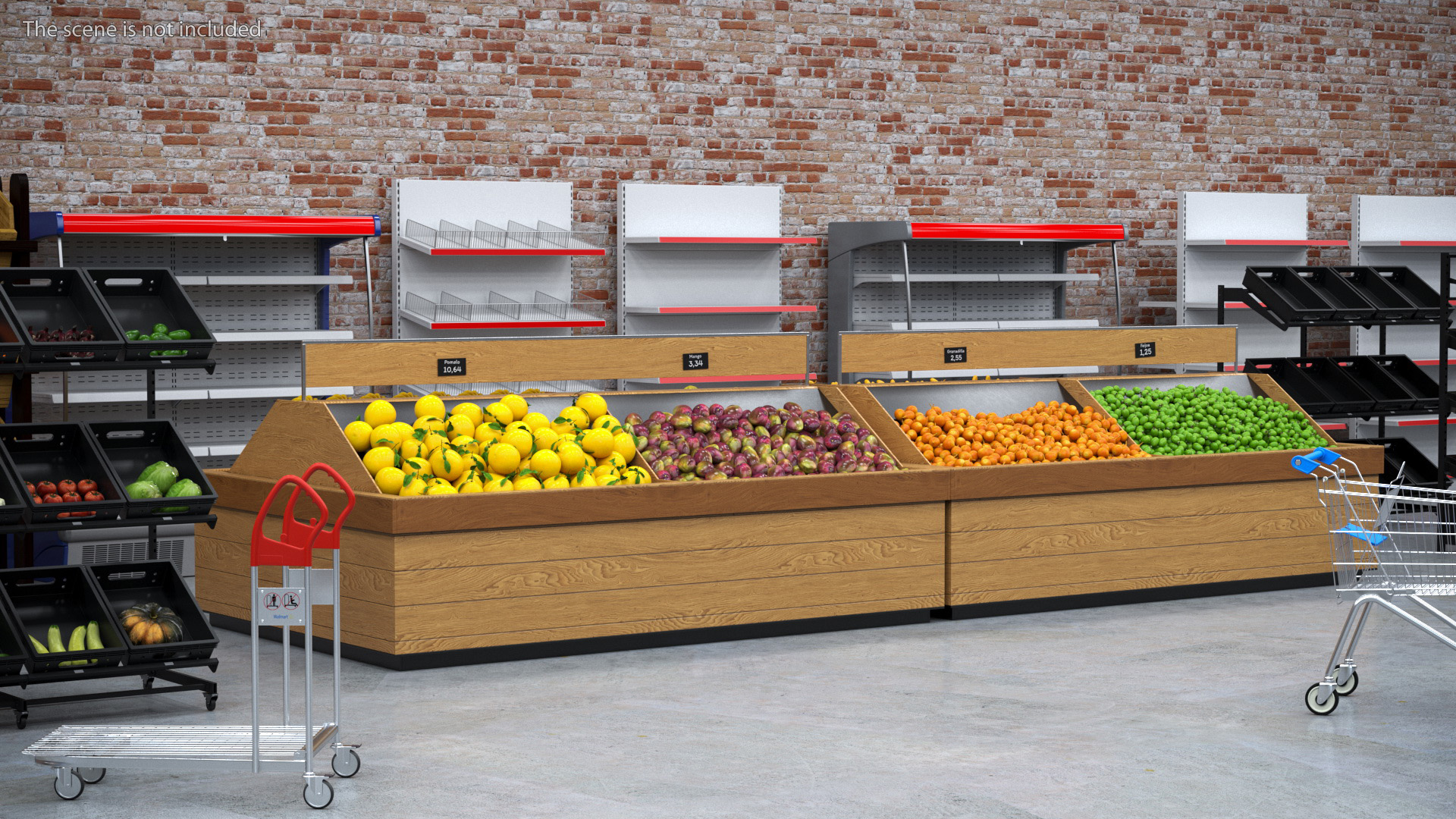 Fresh Fruit Counter 3D model