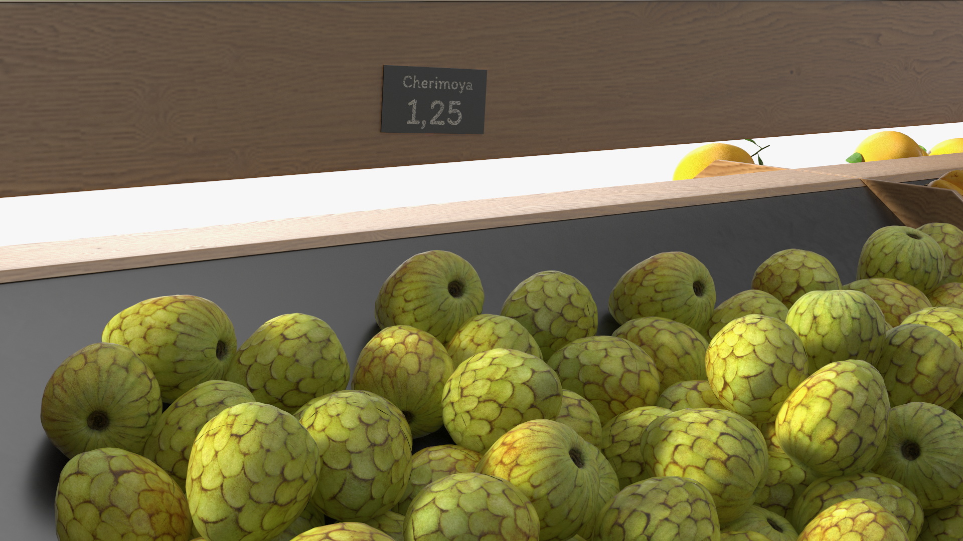 Fresh Fruit Counter 3D model