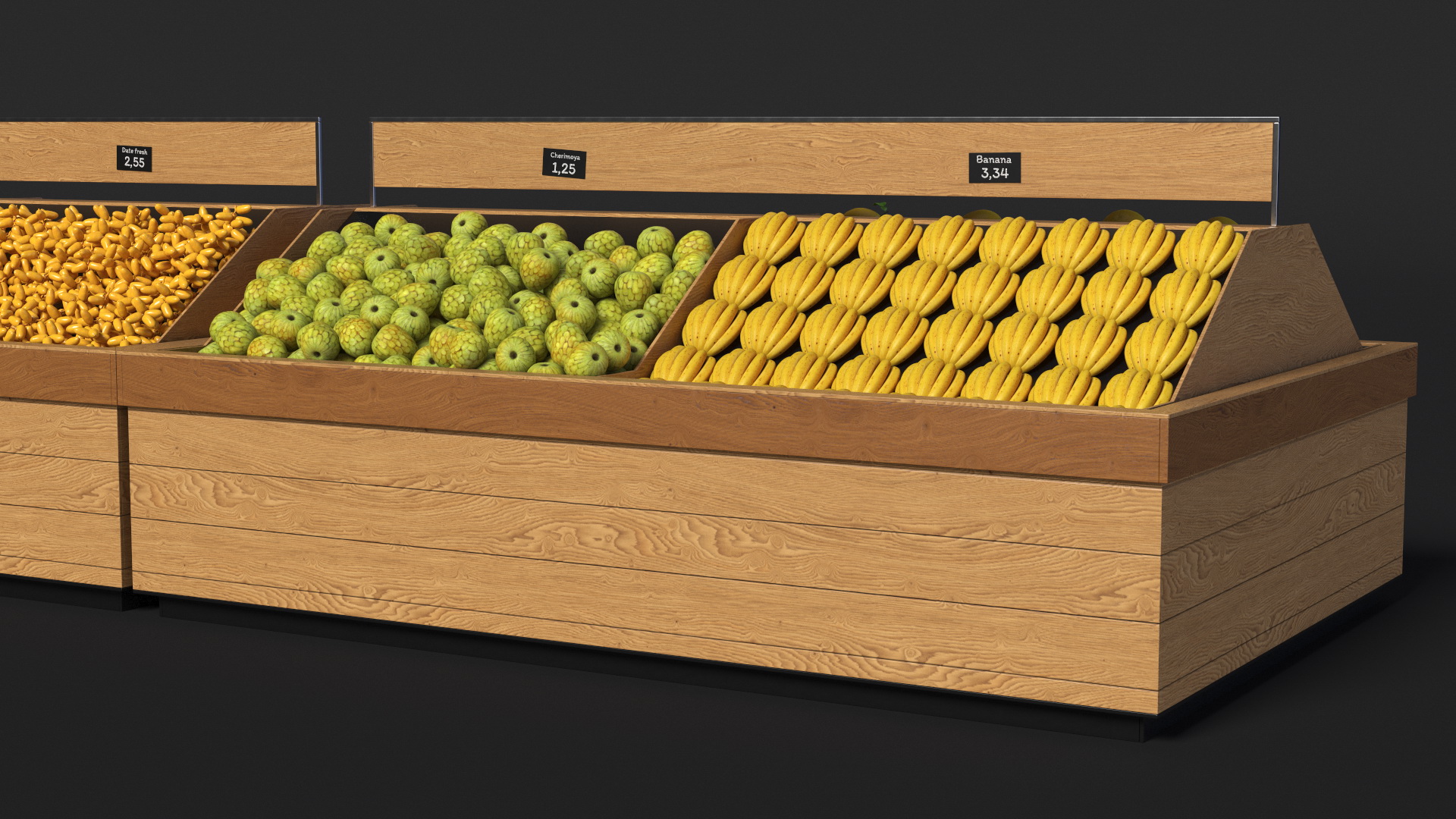 Fresh Fruit Counter 3D model