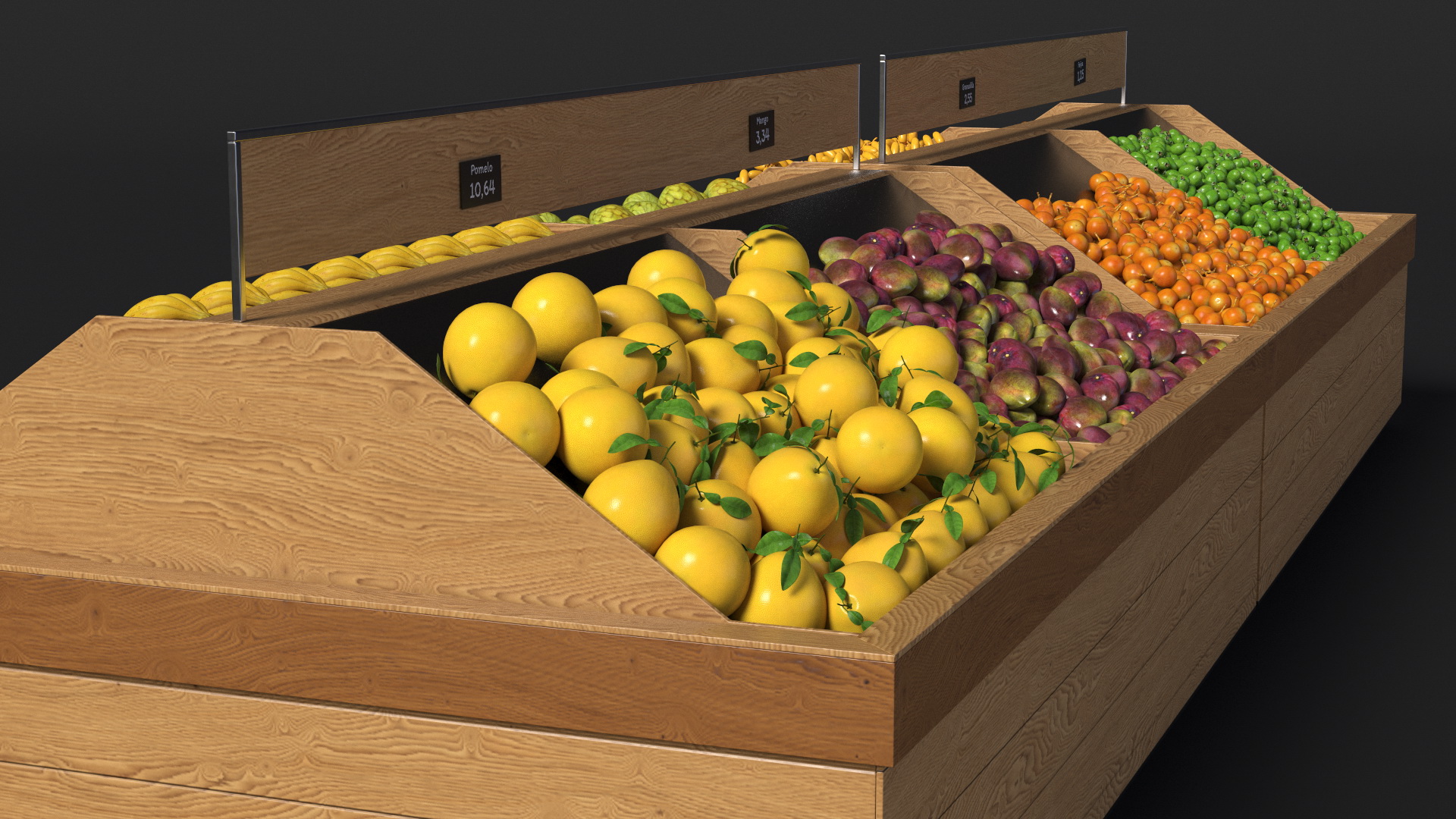 Fresh Fruit Counter 3D model