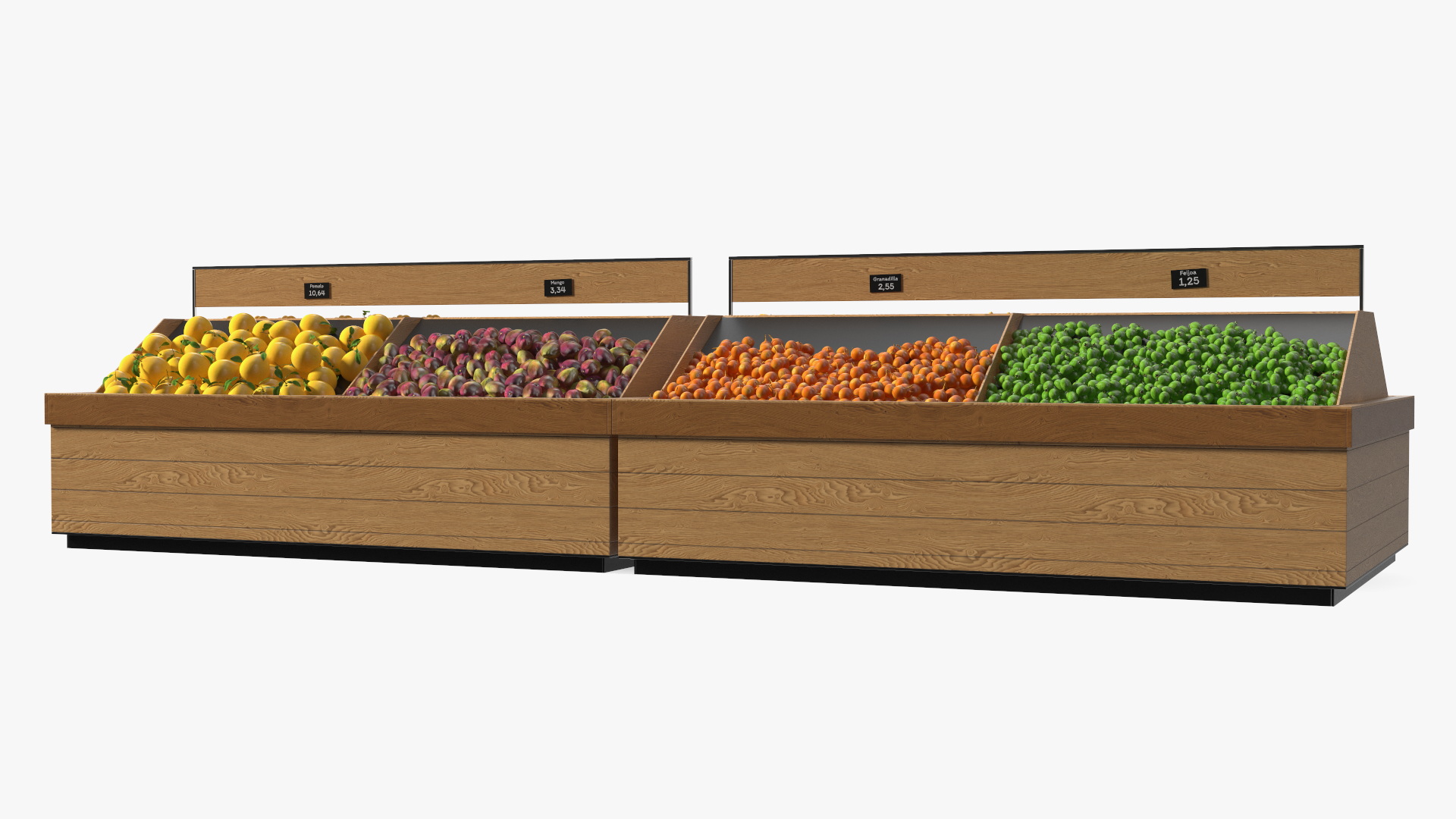 Fresh Fruit Counter 3D model