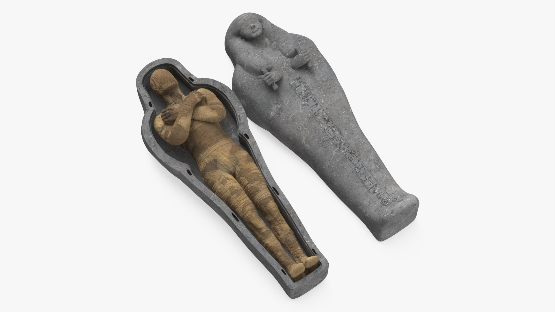 Mummy in the Sarcophagus 3D model