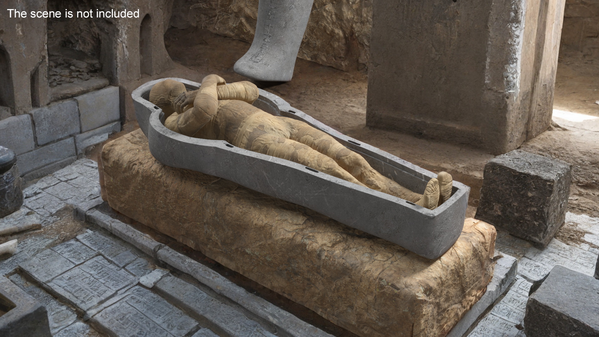 Mummy in the Sarcophagus 3D model