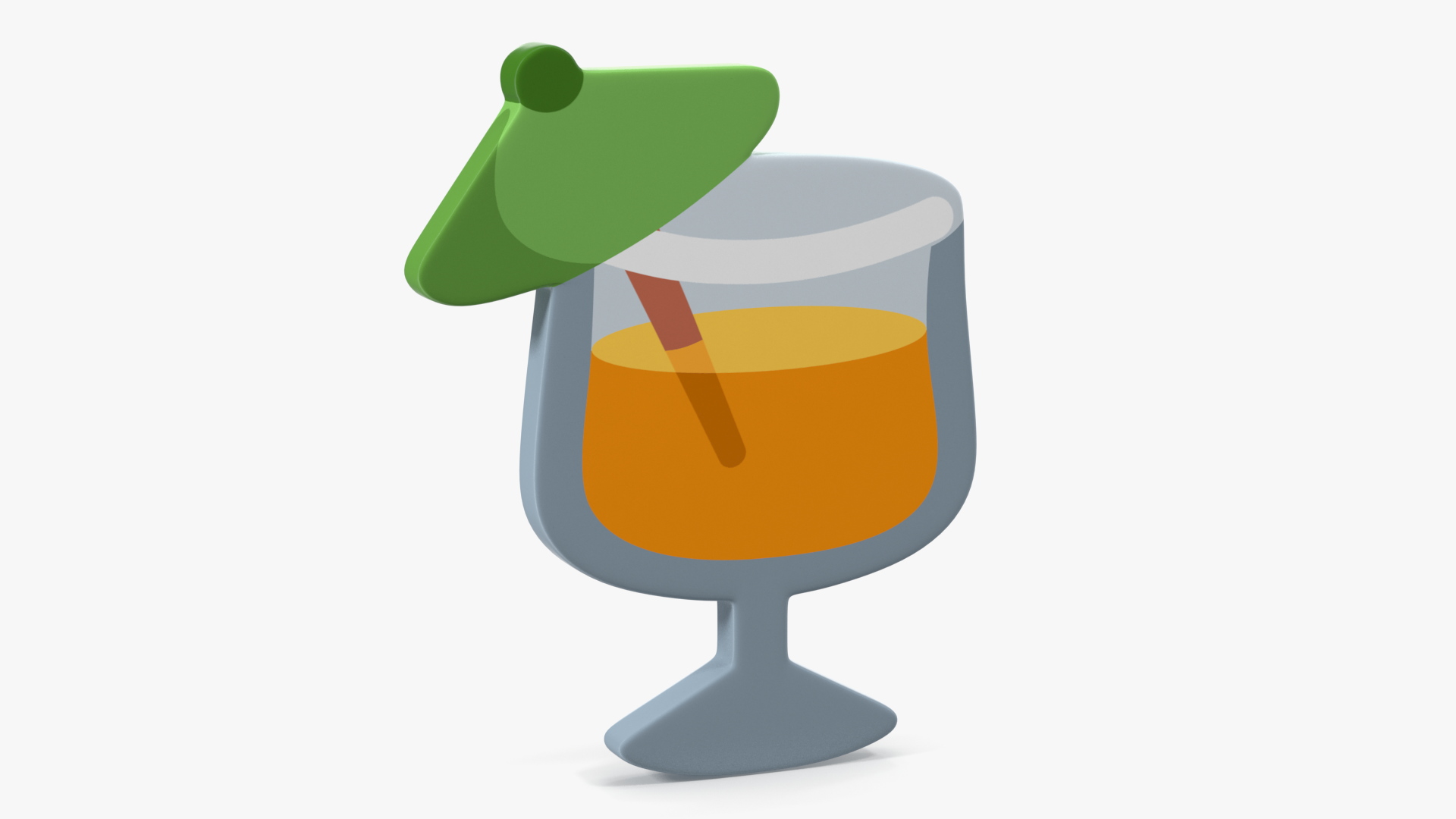 3D model Tropical Drink Emoji