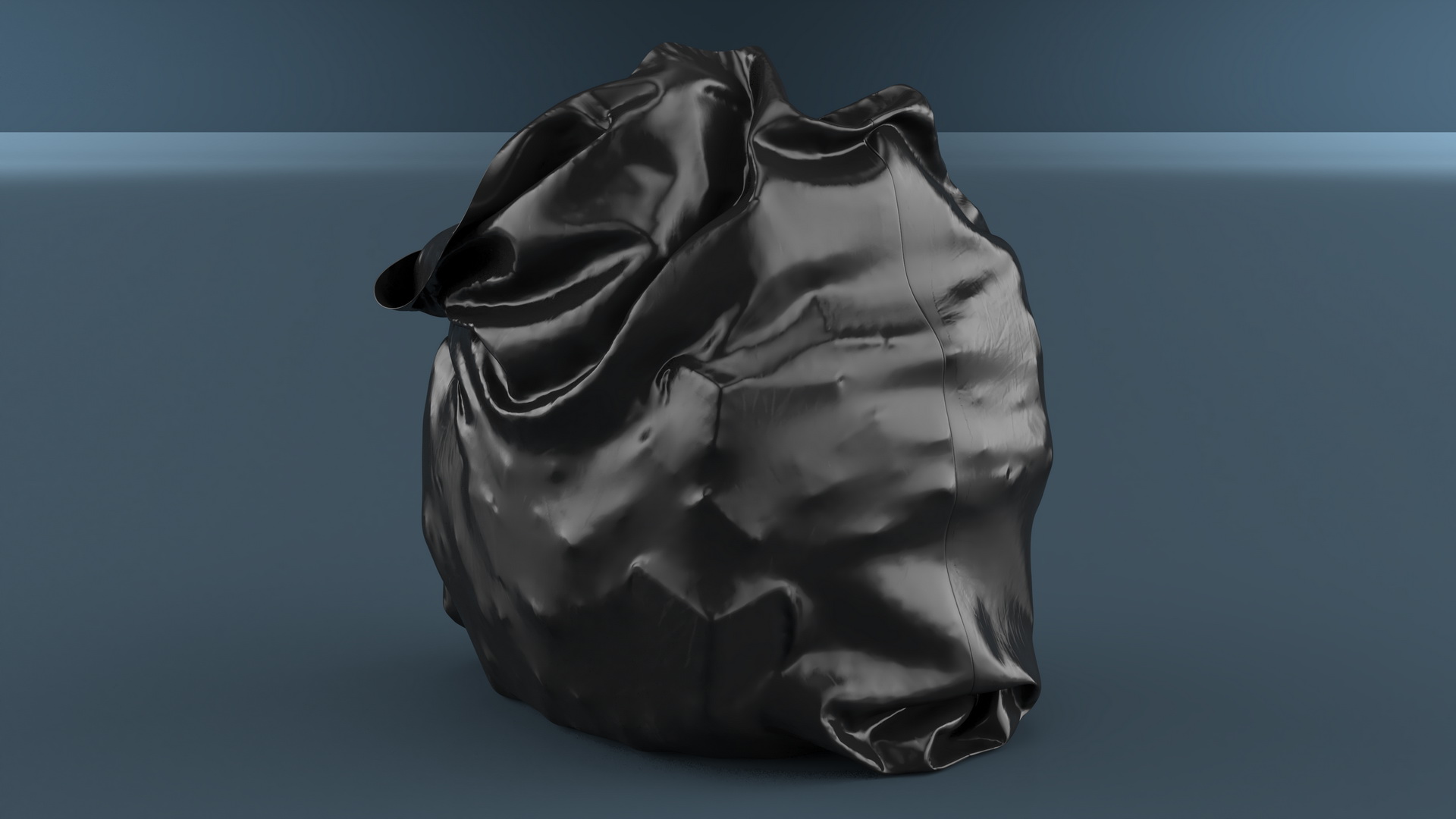 3D Realistic Opened Garbage Bag model