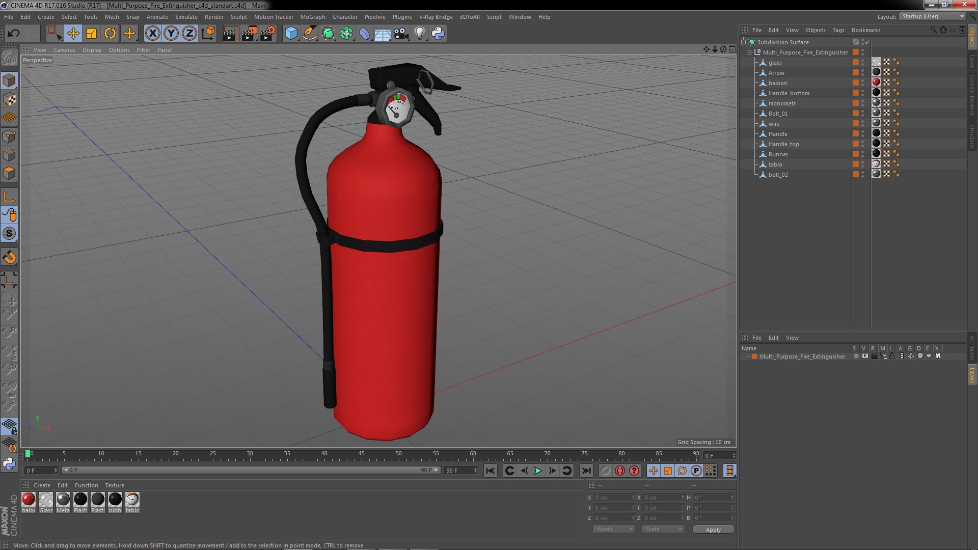 3D Multi Purpose Fire Extinguisher