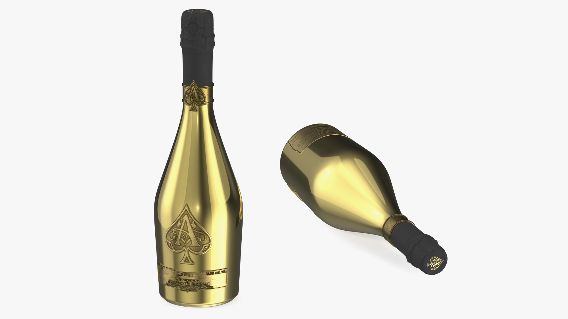 Armand de Brignac Brut Gold 3D