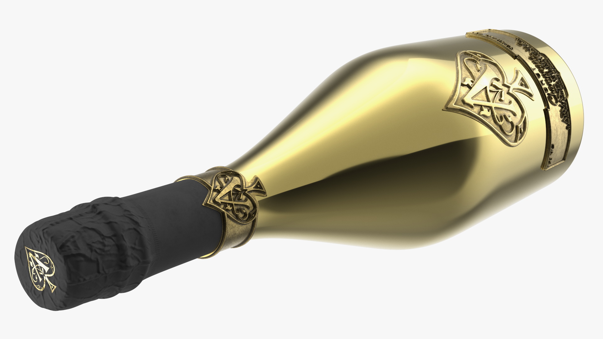 Armand de Brignac Brut Gold 3D