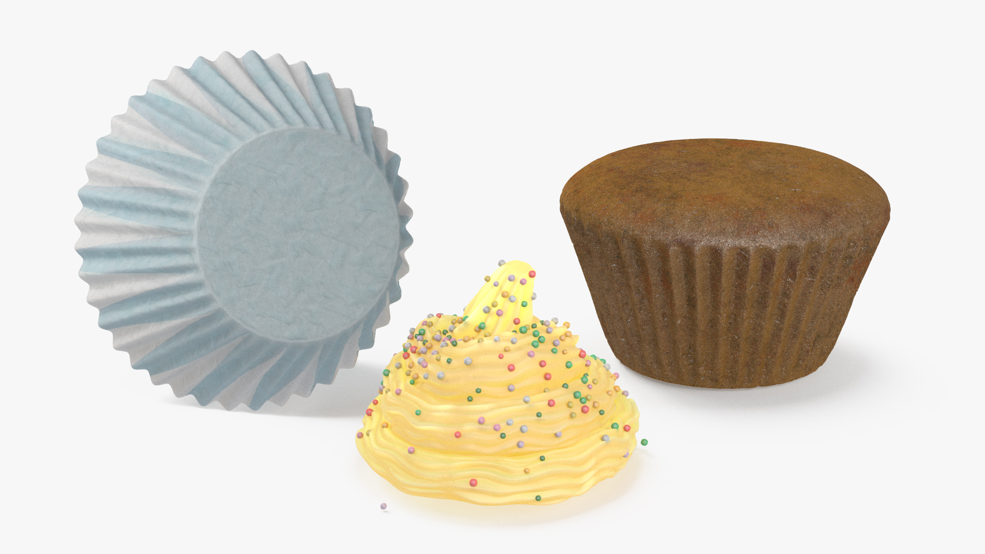 3D Muffin with Sprinkles