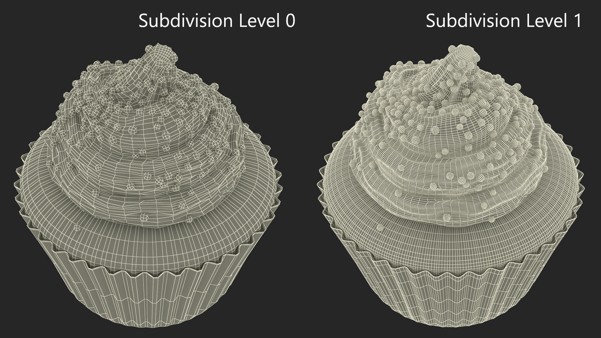 3D Muffin with Sprinkles