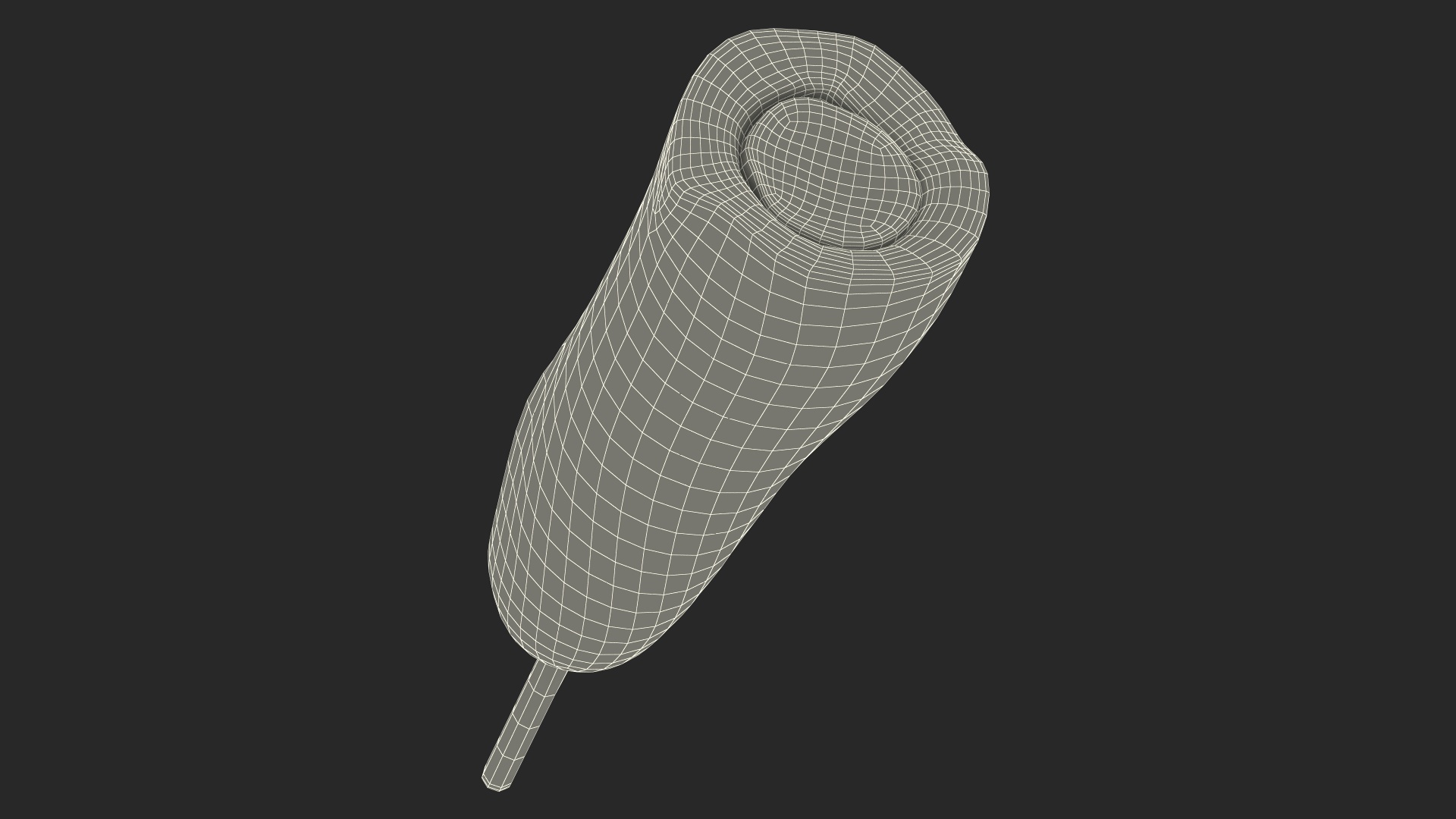 3D model Corn Dog Bitten