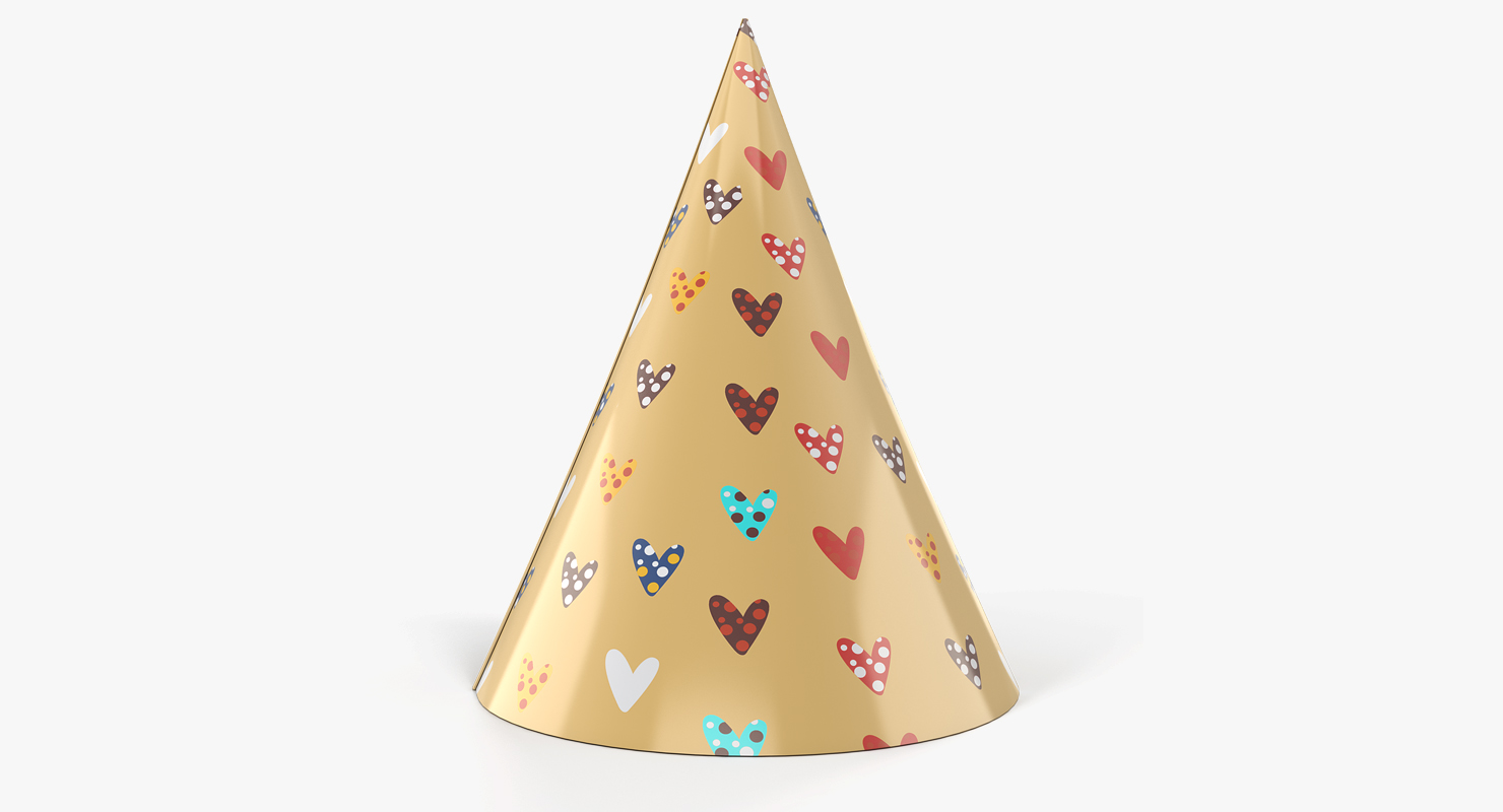 3D model Heart Party Hat