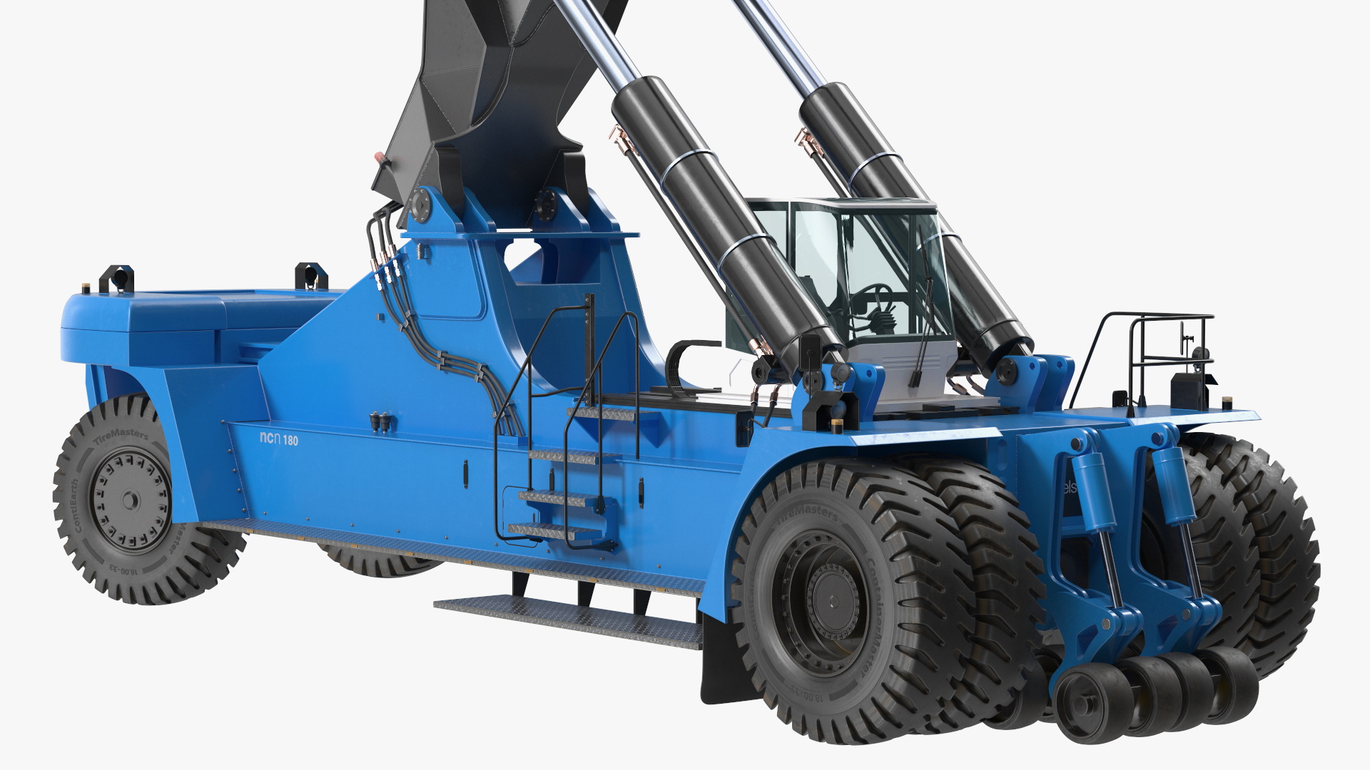 Reach Stacker Container Handler NC Nielsen Rigged 3D model