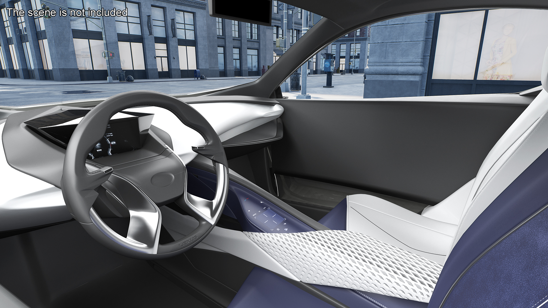 Concept Car Lexus LF-SA Simple Interior 3D model