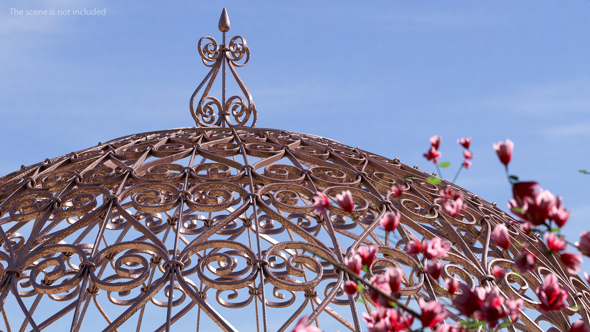 3D Antique Metal Dome Roof model