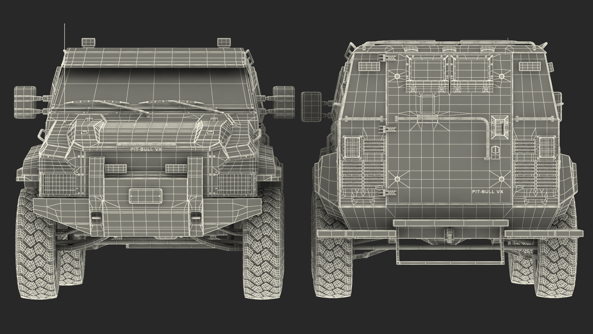 3D model Armored SWAT Truck Pit-Bull VX