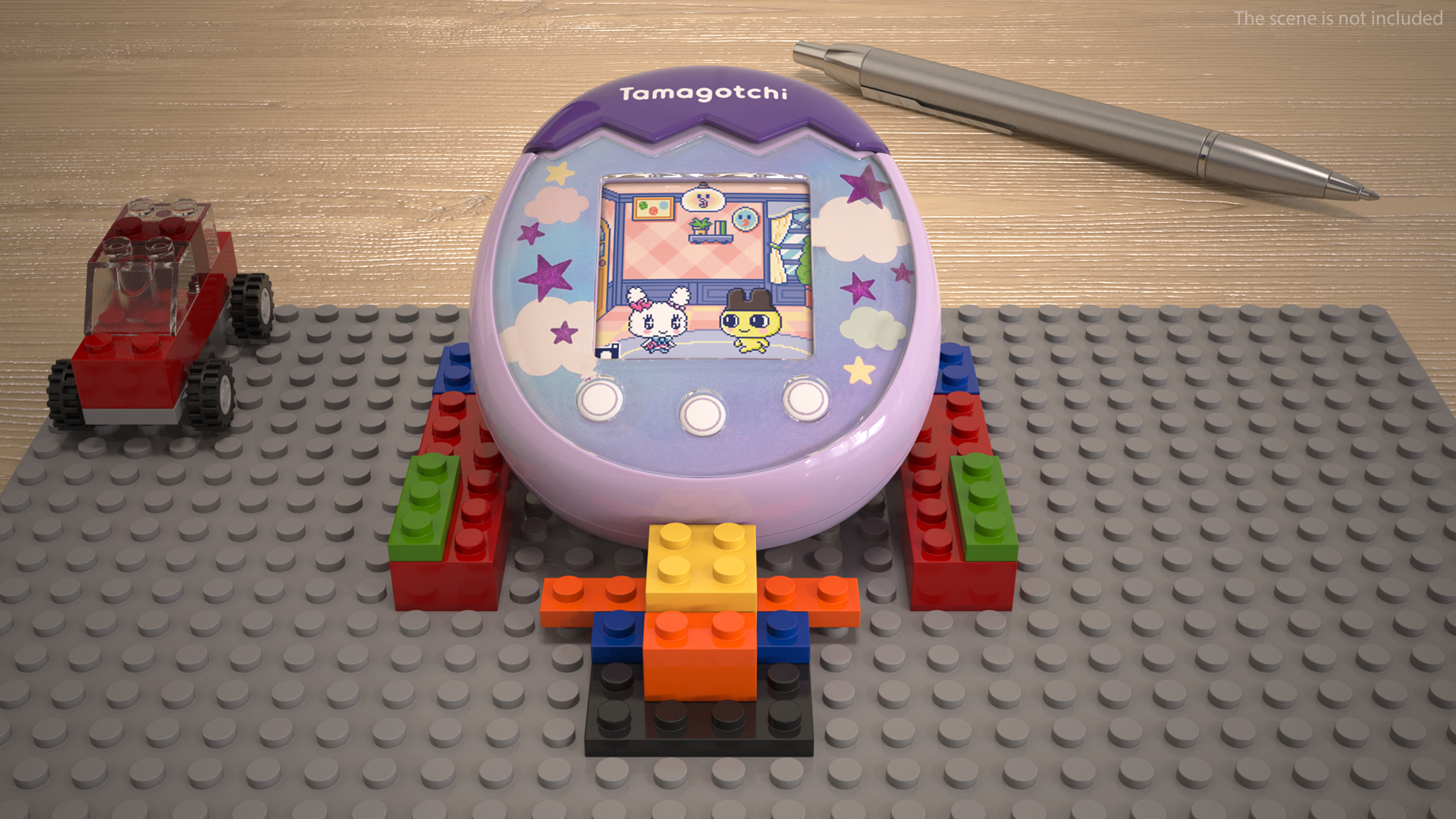 3D Interactive Pet Tamagotchi Pix Sky Violet