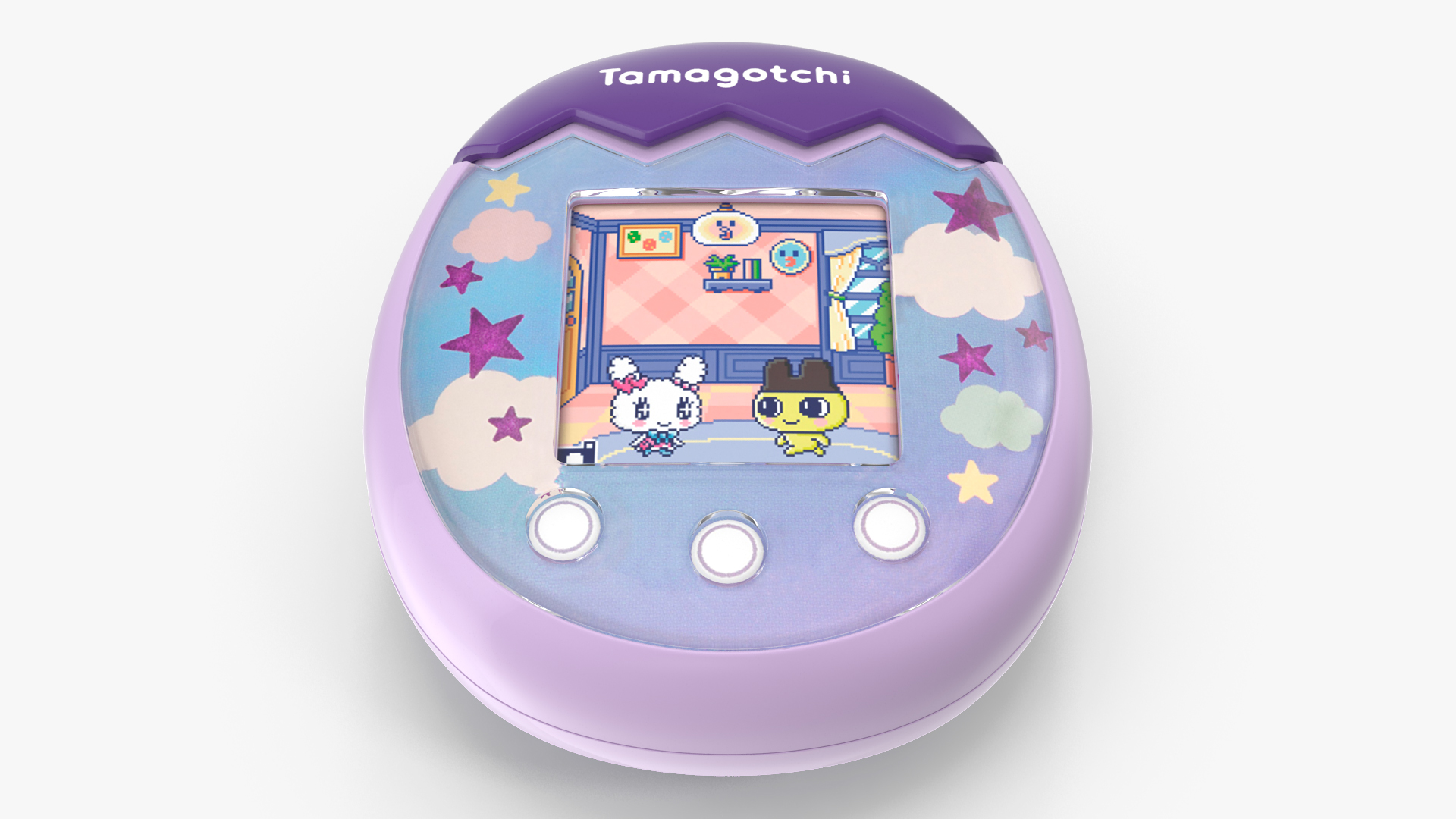 3D Interactive Pet Tamagotchi Pix Sky Violet