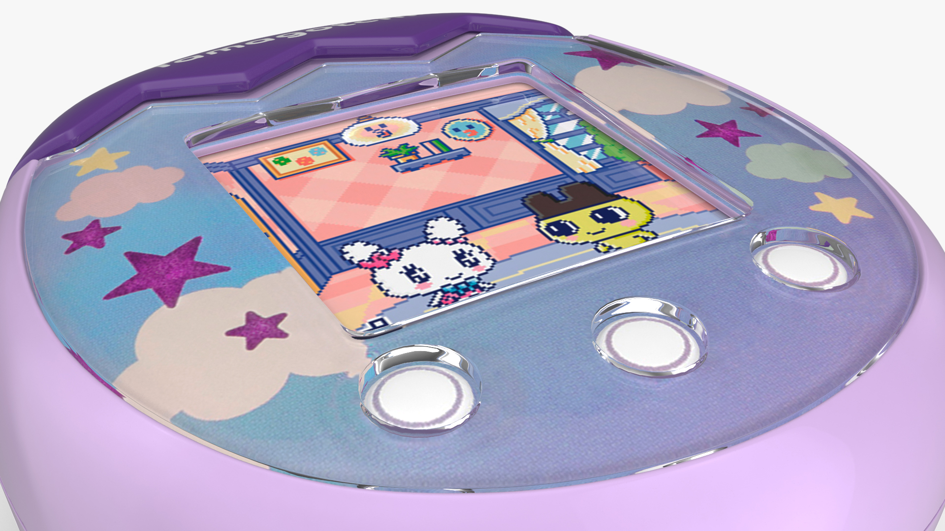 3D Interactive Pet Tamagotchi Pix Sky Violet