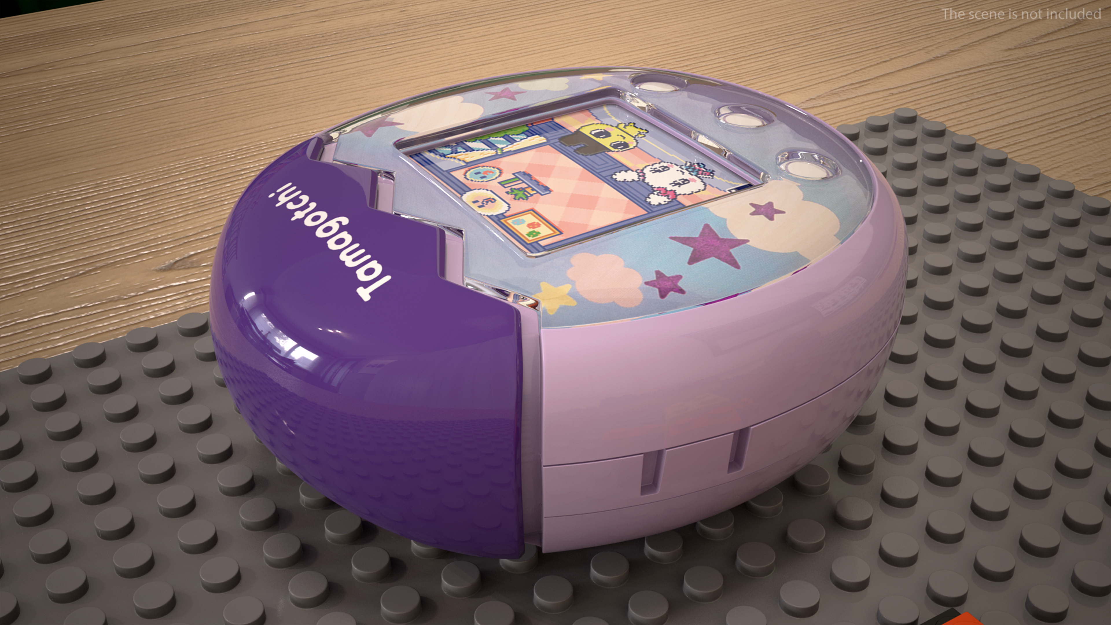 3D Interactive Pet Tamagotchi Pix Sky Violet