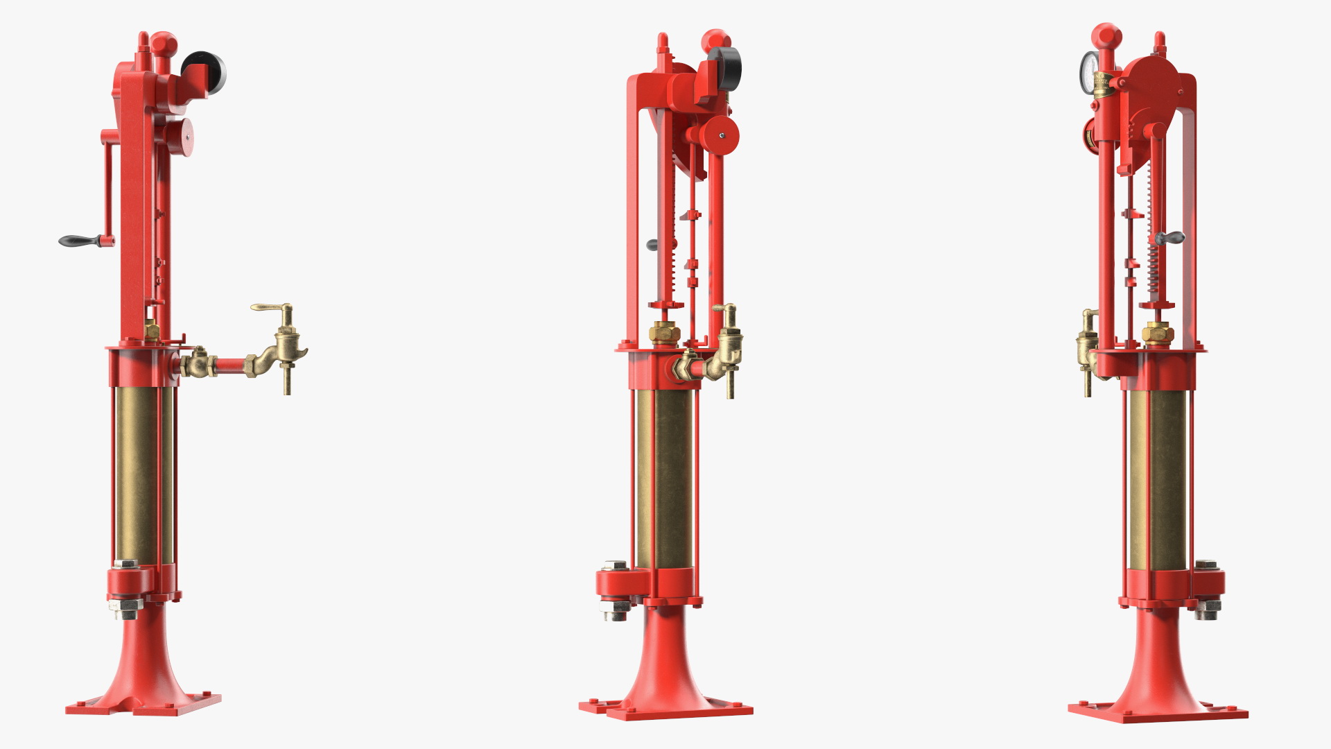 Retro Self Measuring Gas Pump 3D model