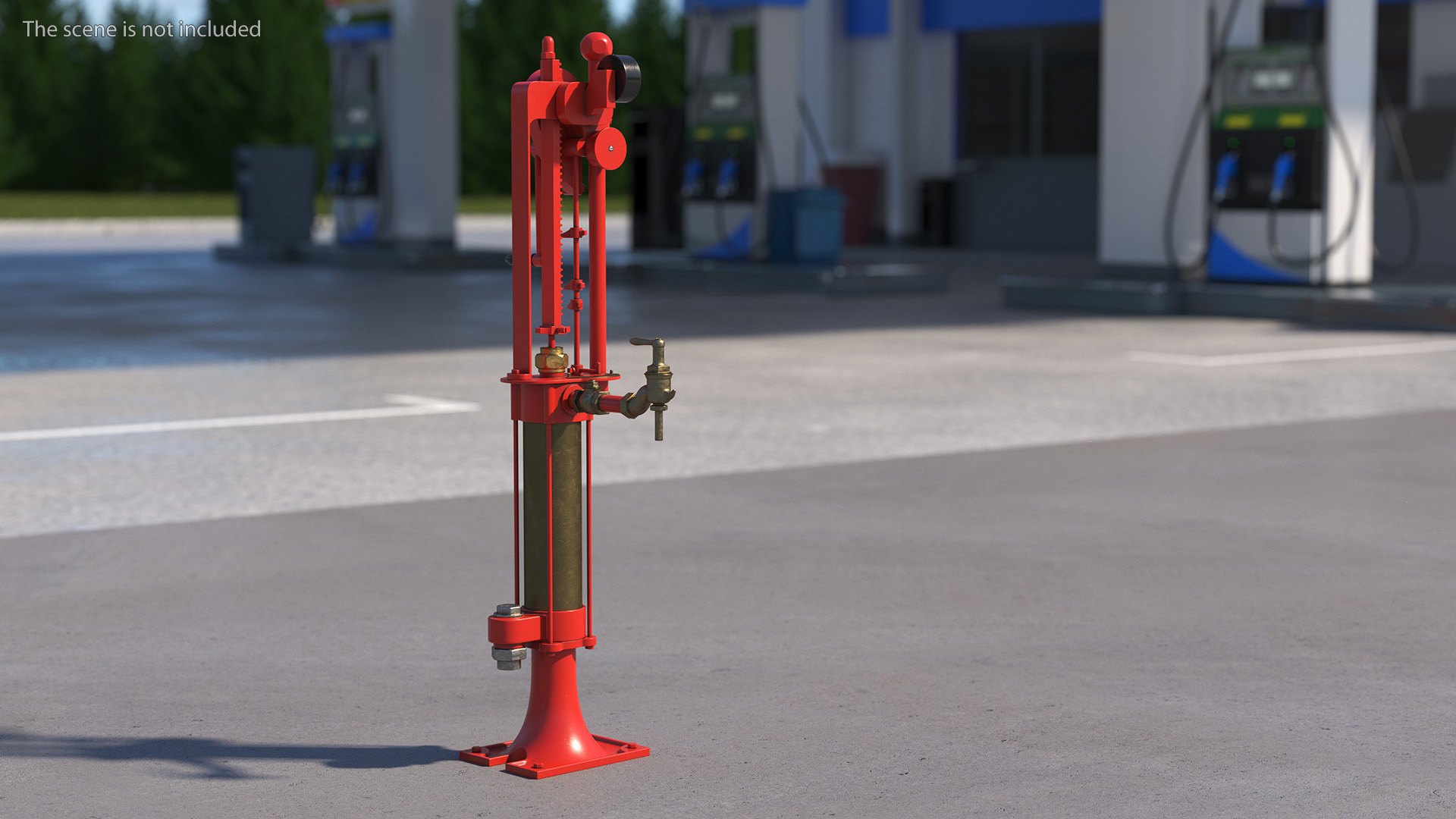 Retro Self Measuring Gas Pump 3D model